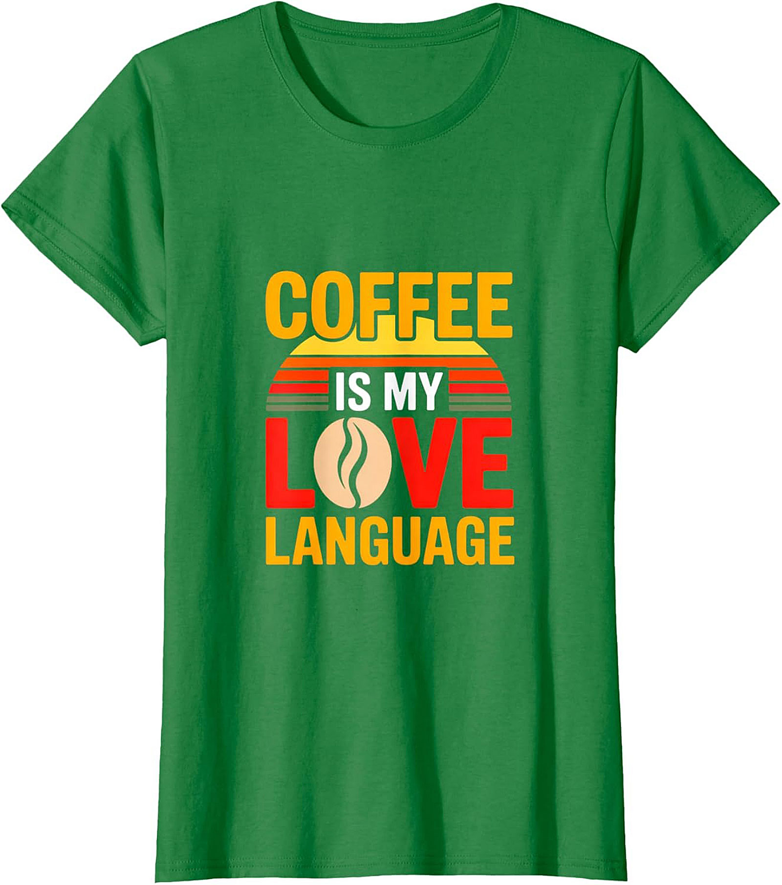 Retro Coffee Is My Love Language T-Shirt Funny Coffee Tee