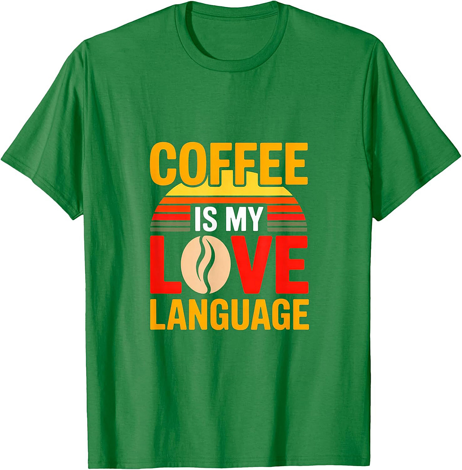 Retro Coffee Is My Love Language T-Shirt Funny Coffee Tee