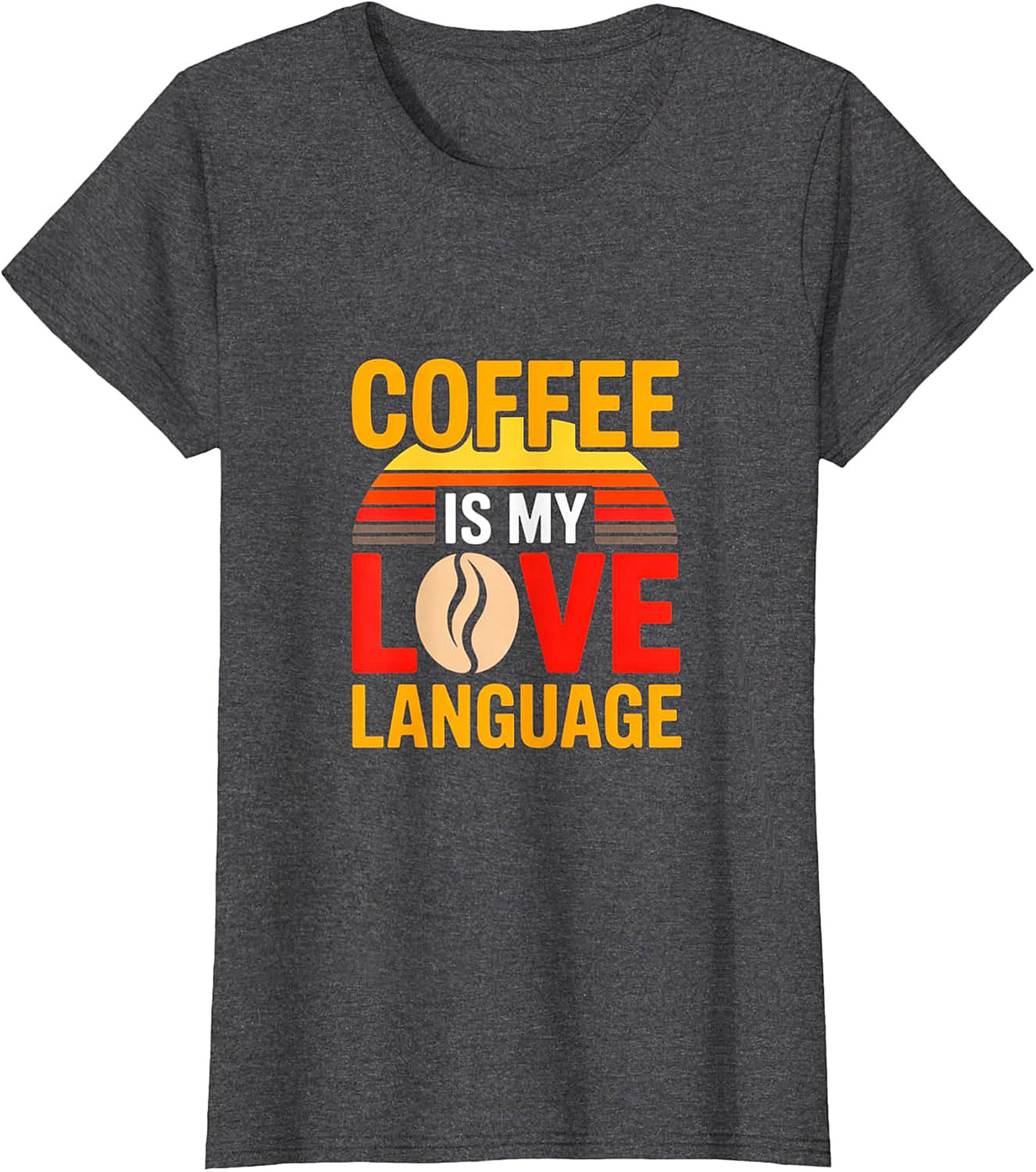 Retro Coffee Is My Love Language T-Shirt Funny Coffee Tee