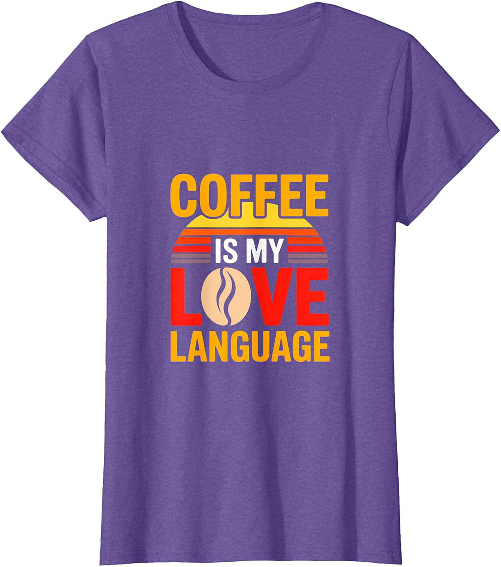 Retro Coffee Is My Love Language T-Shirt Funny Coffee Tee