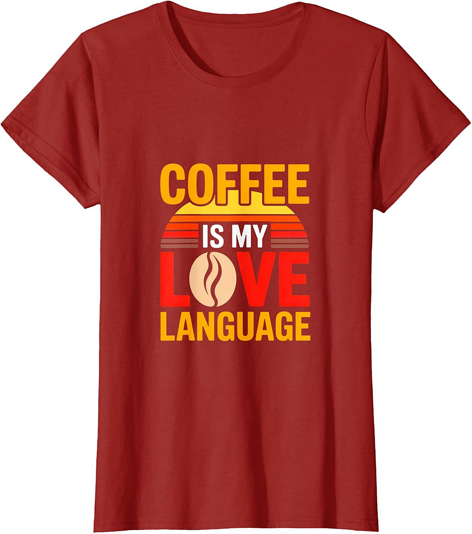 Retro Coffee Is My Love Language T-Shirt Funny Coffee Tee