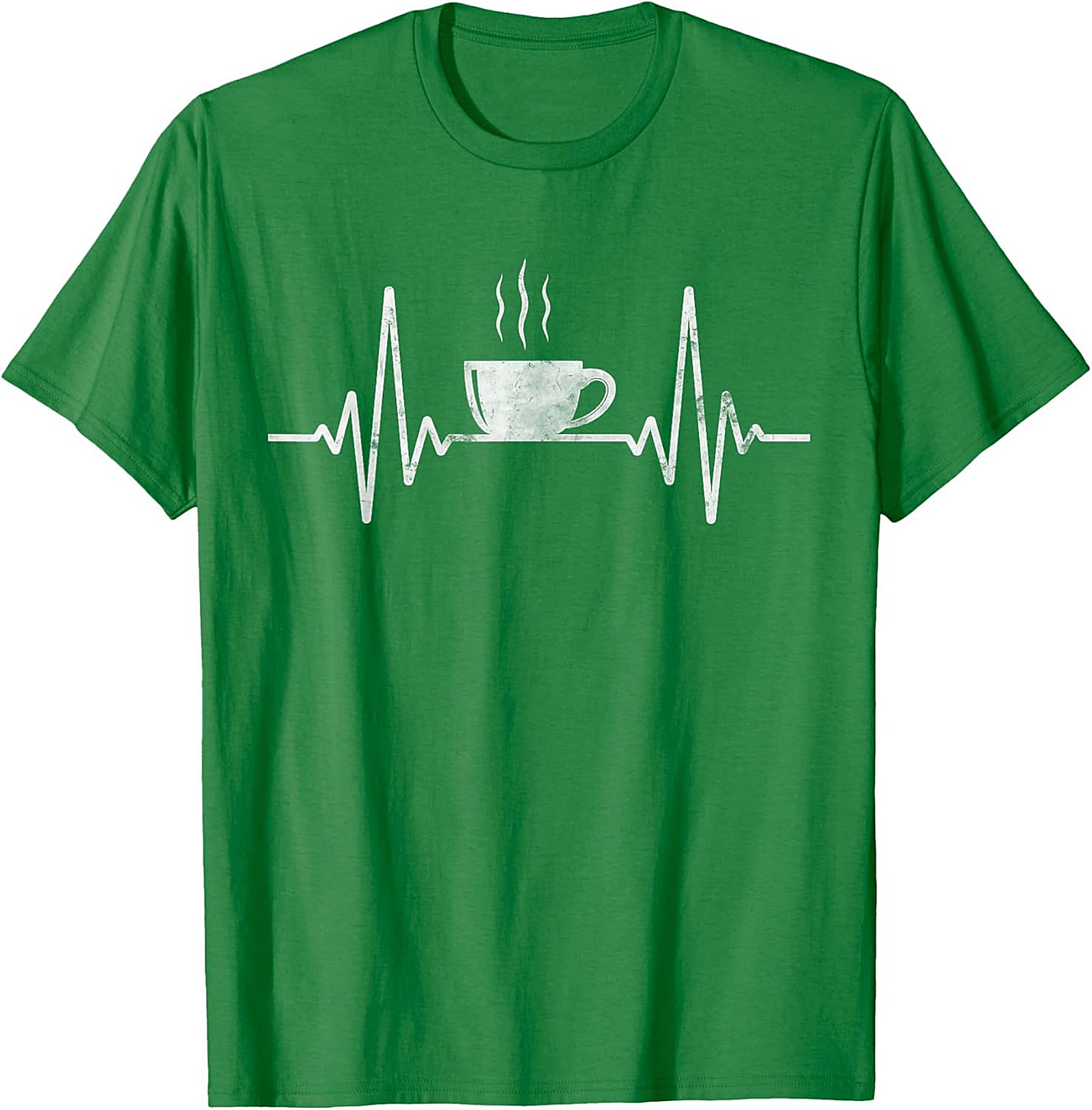 Coffee Heartbeat T-shirt Funny Coffee Lover Graphic Tee
