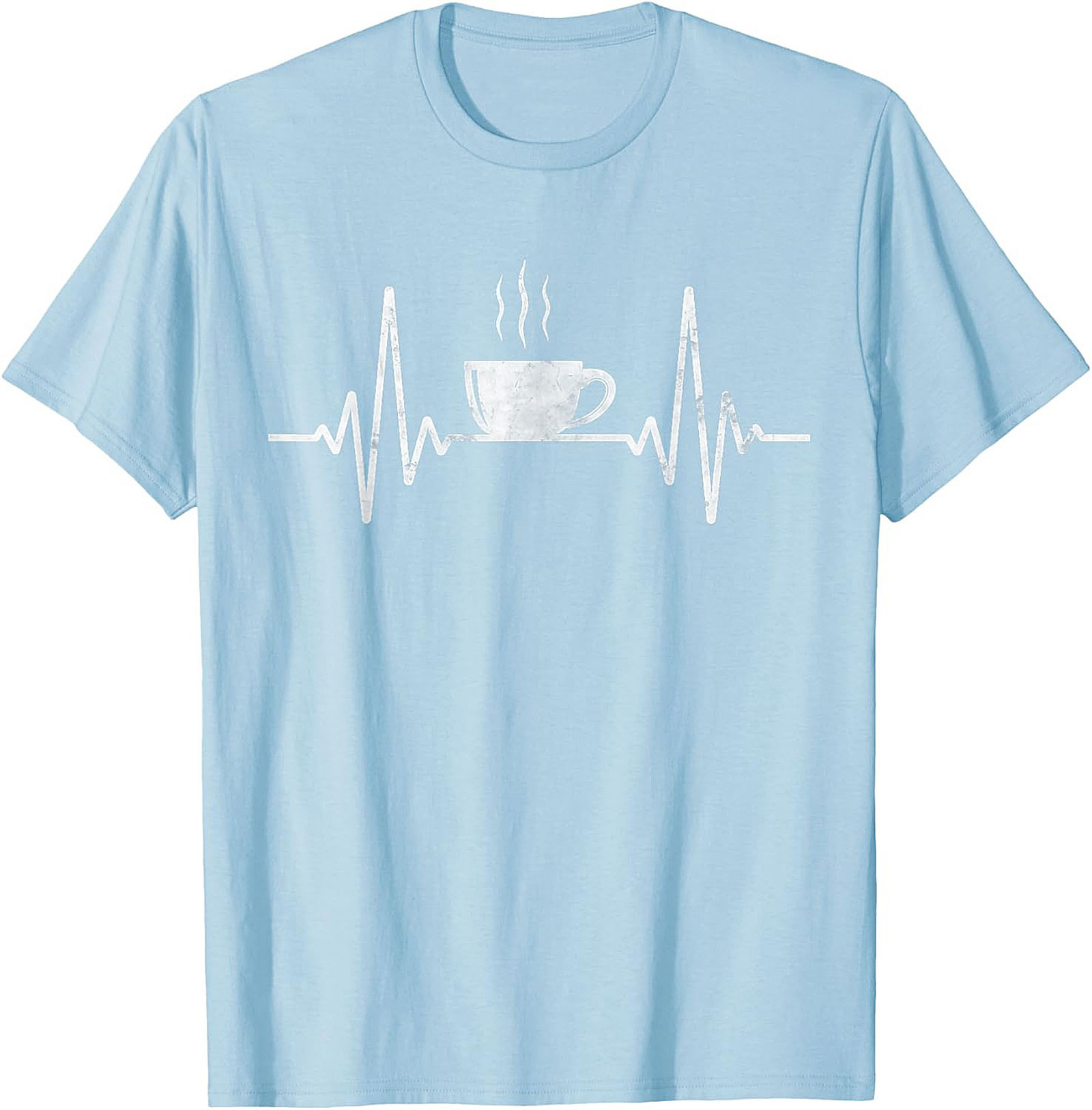 Coffee Heartbeat T-shirt Funny Coffee Lover Graphic Tee