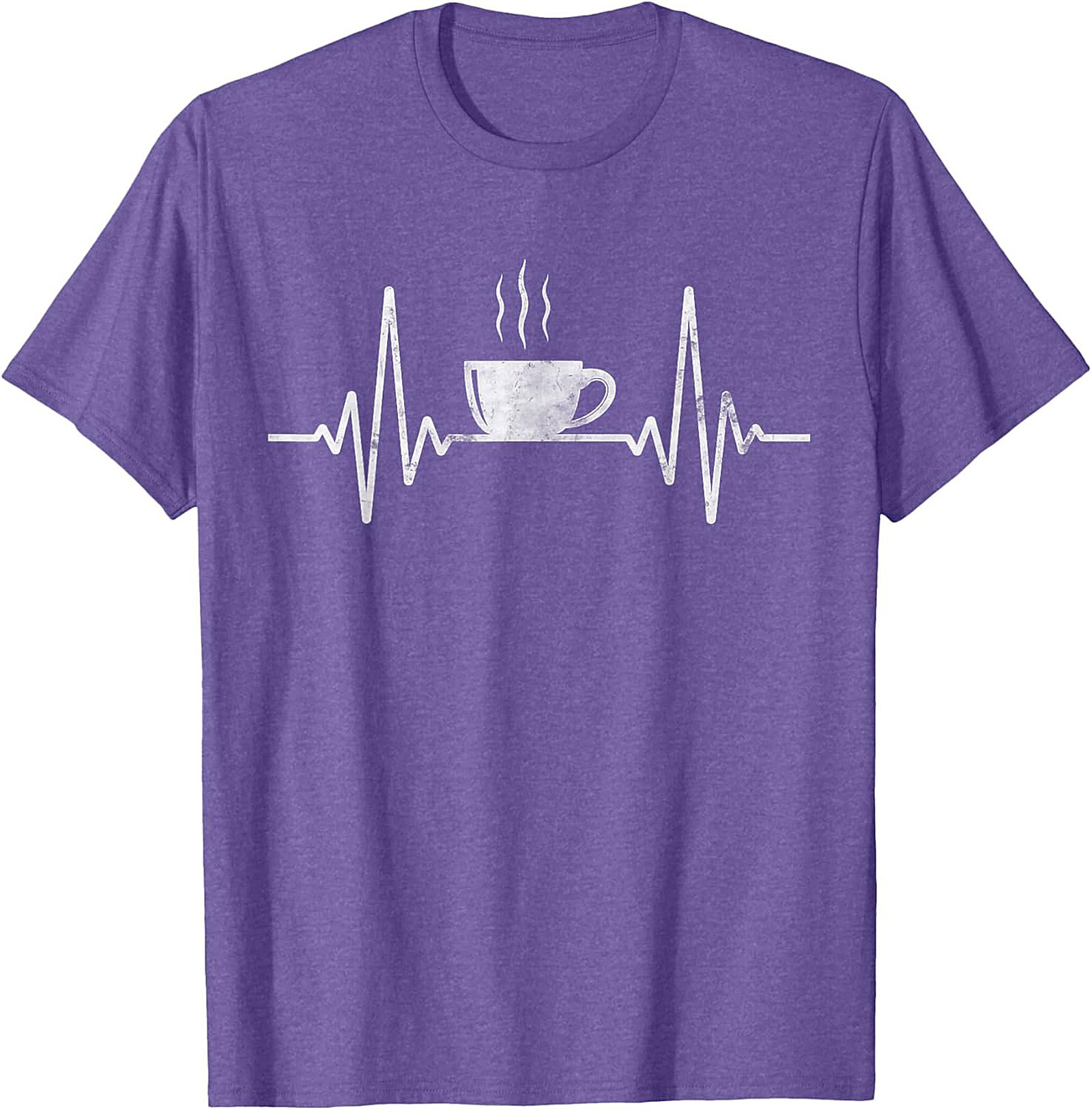 Coffee Heartbeat T-shirt Funny Coffee Lover Graphic Tee