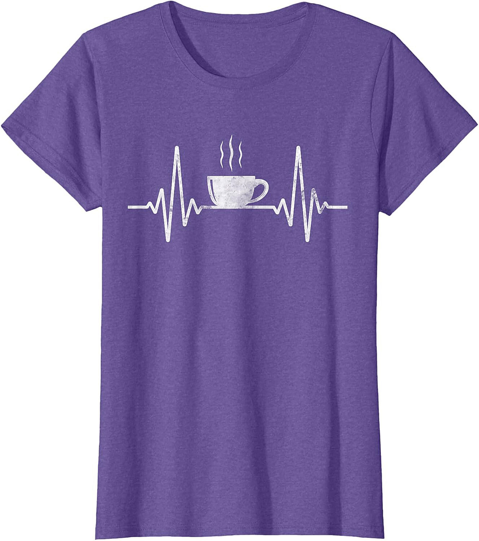 Coffee Heartbeat T-shirt Funny Coffee Lover Graphic Tee