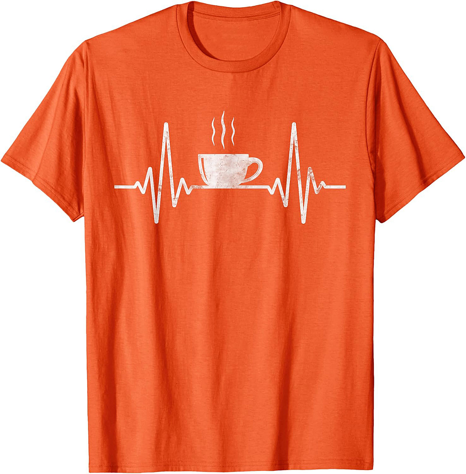 Coffee Heartbeat T-shirt Funny Coffee Lover Graphic Tee
