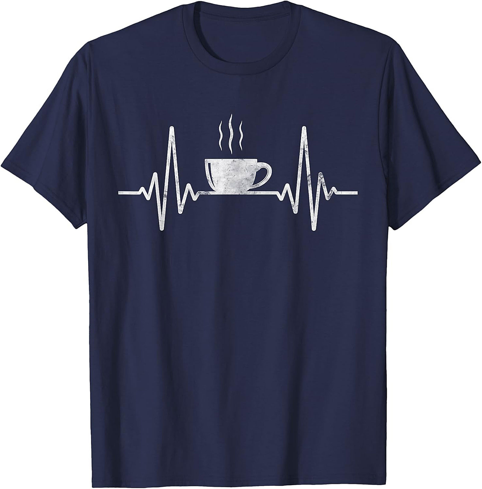 Coffee Heartbeat T-shirt Funny Coffee Lover Graphic Tee