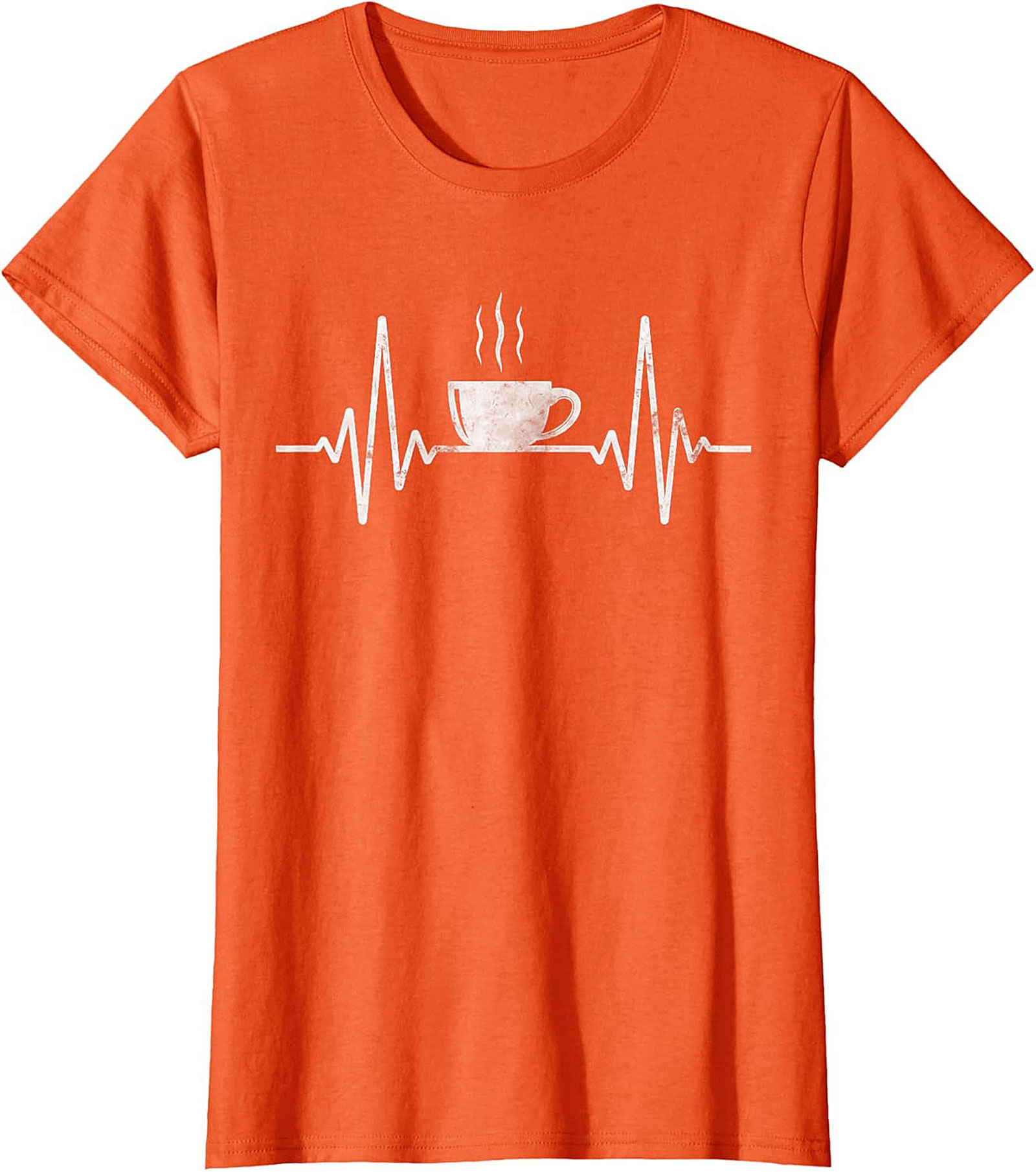 Coffee Heartbeat T-shirt Funny Coffee Lover Graphic Tee
