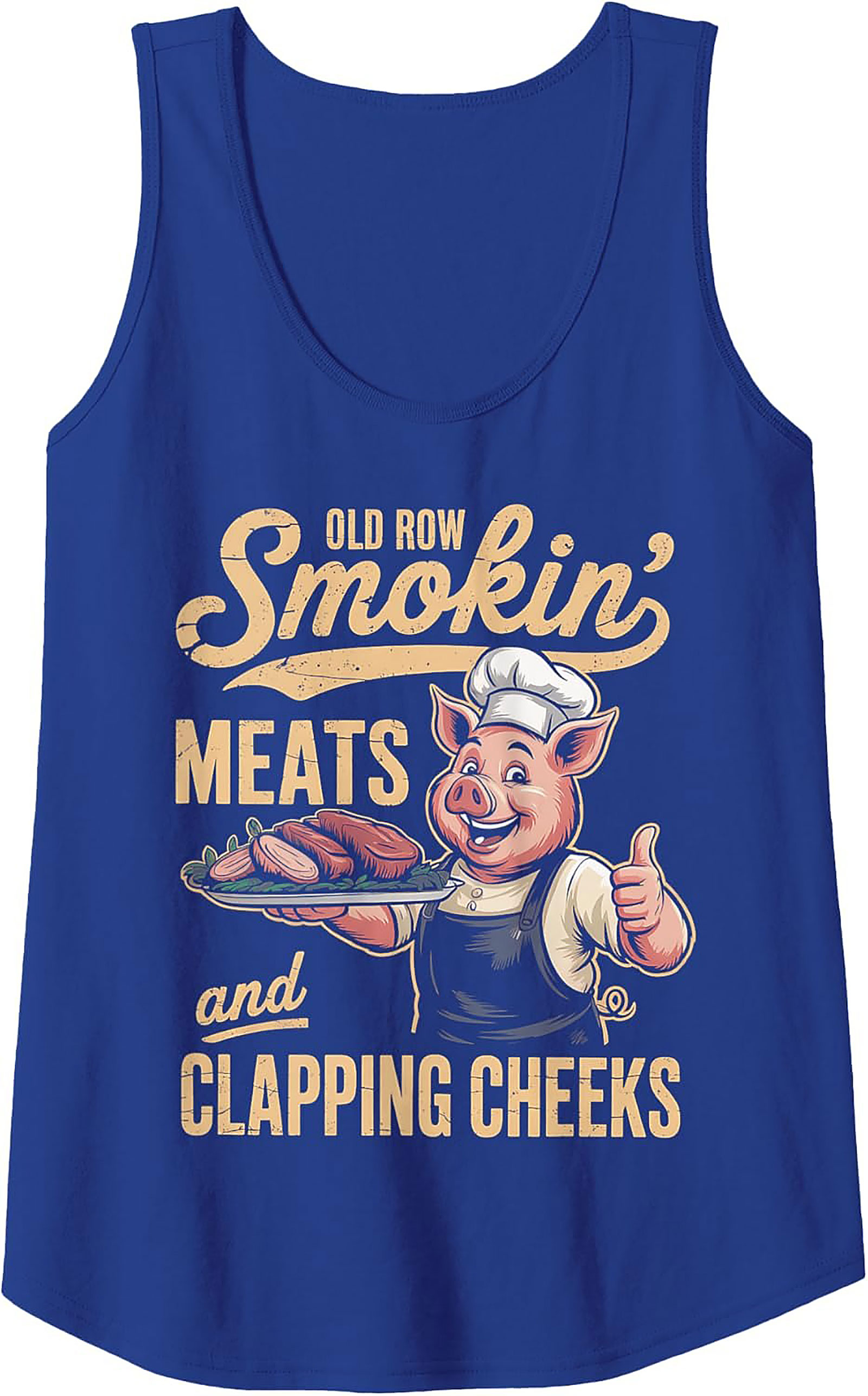 Smokin' Meats Funny BBQ Tank Top | Old Row Graphic Tank