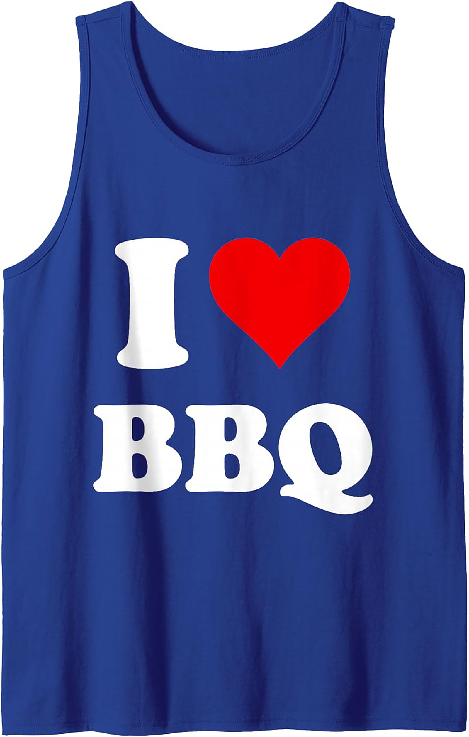 I Love BBQ Graphic Tank Top | Grilling Sleeveless Shirt