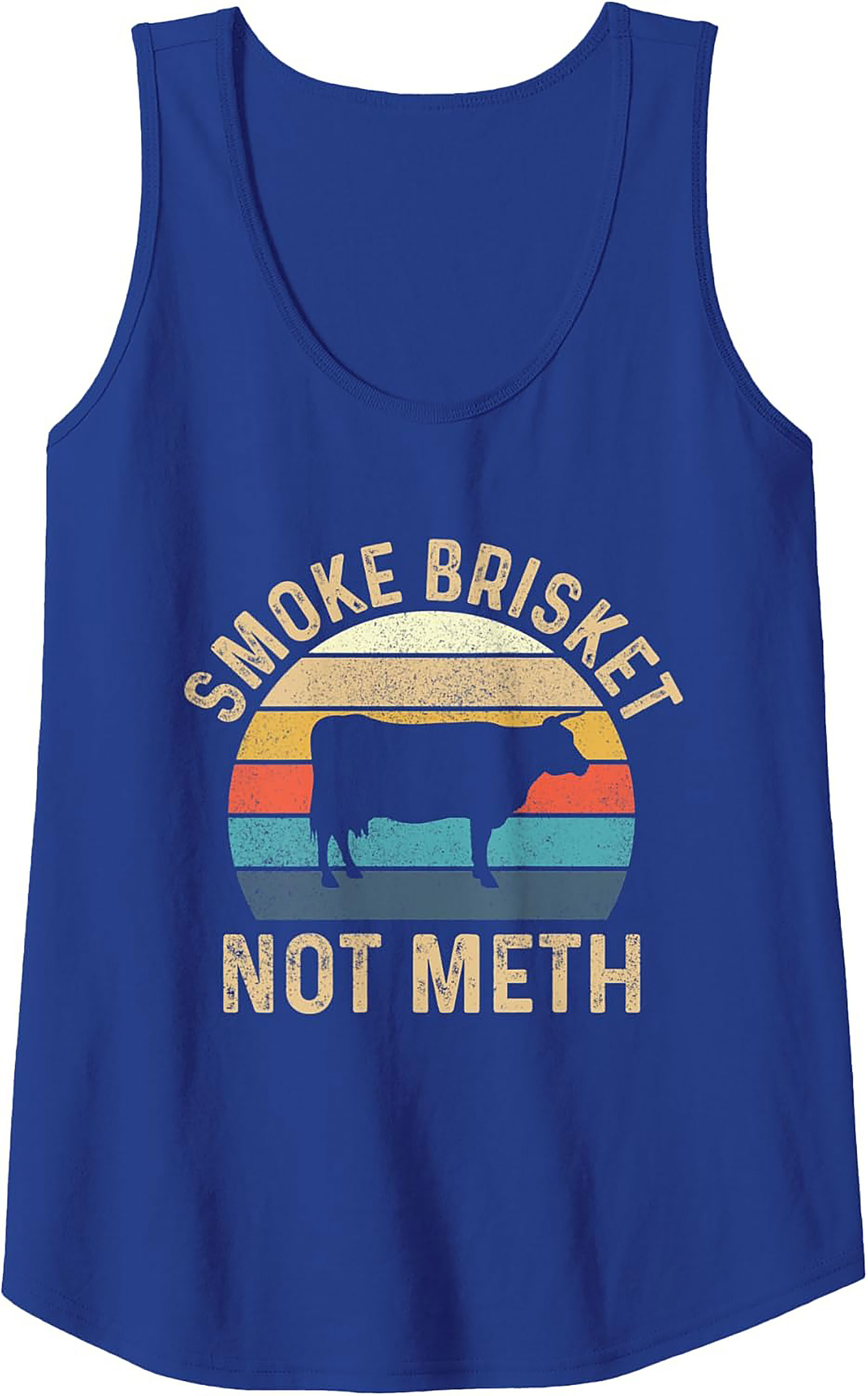 Smoke Brisket Not Meth Tank Top | Funny BBQ Graphic Tee