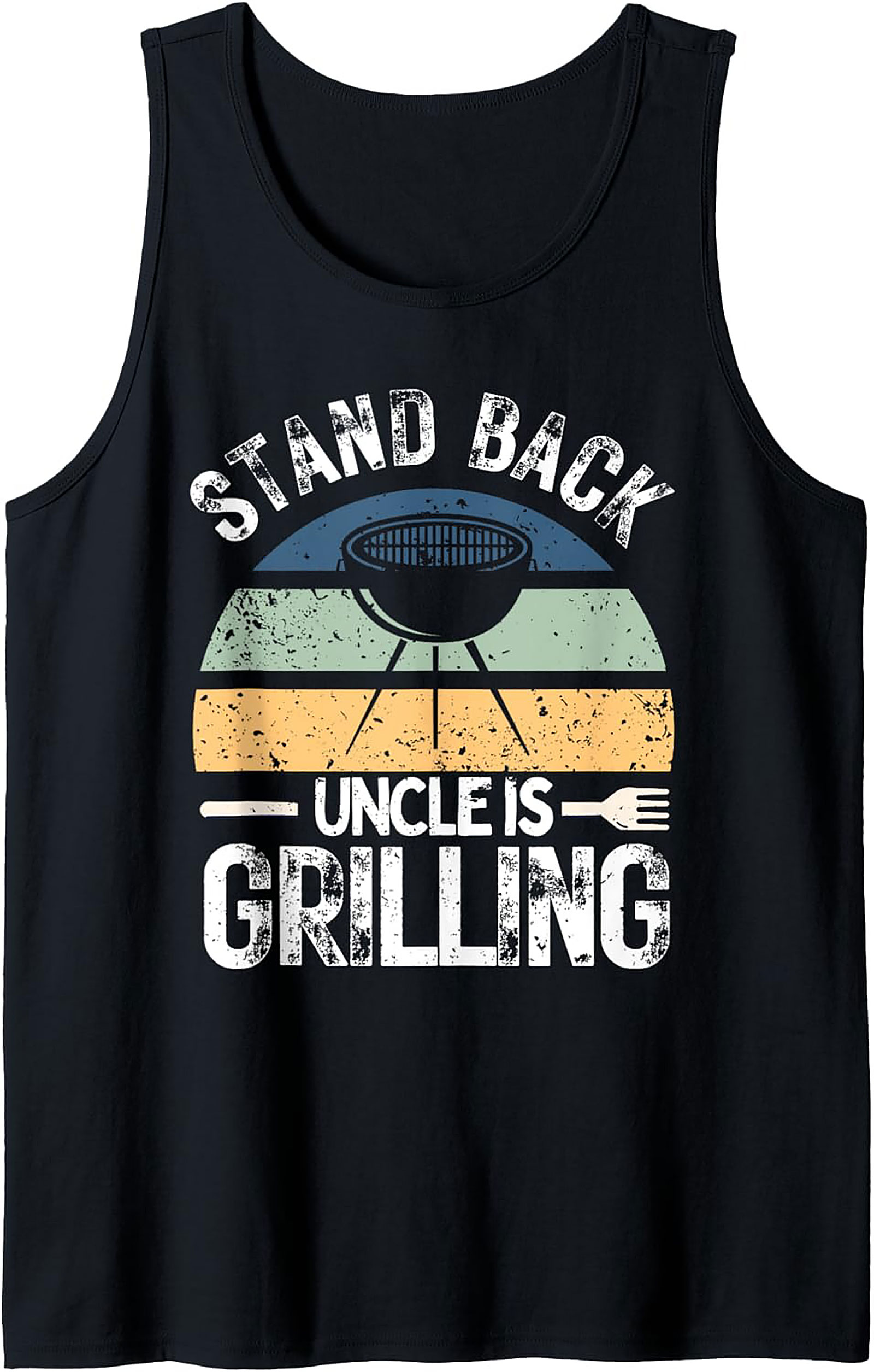 Uncle Grilling Tank Top - Funny BBQ Graphic Sleeveless Shirt