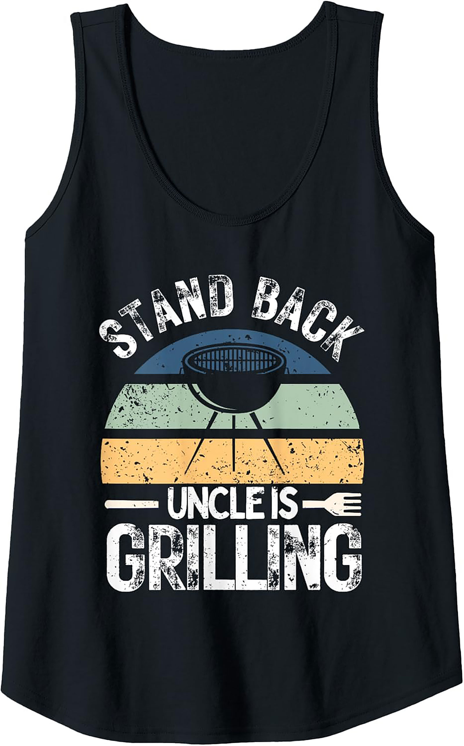 Uncle Grilling Tank Top - Funny BBQ Graphic Sleeveless Shirt