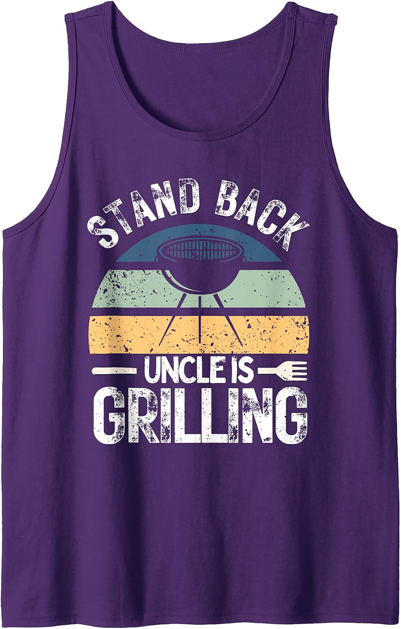 Uncle Grilling Tank Top - Funny BBQ Graphic Sleeveless Shirt