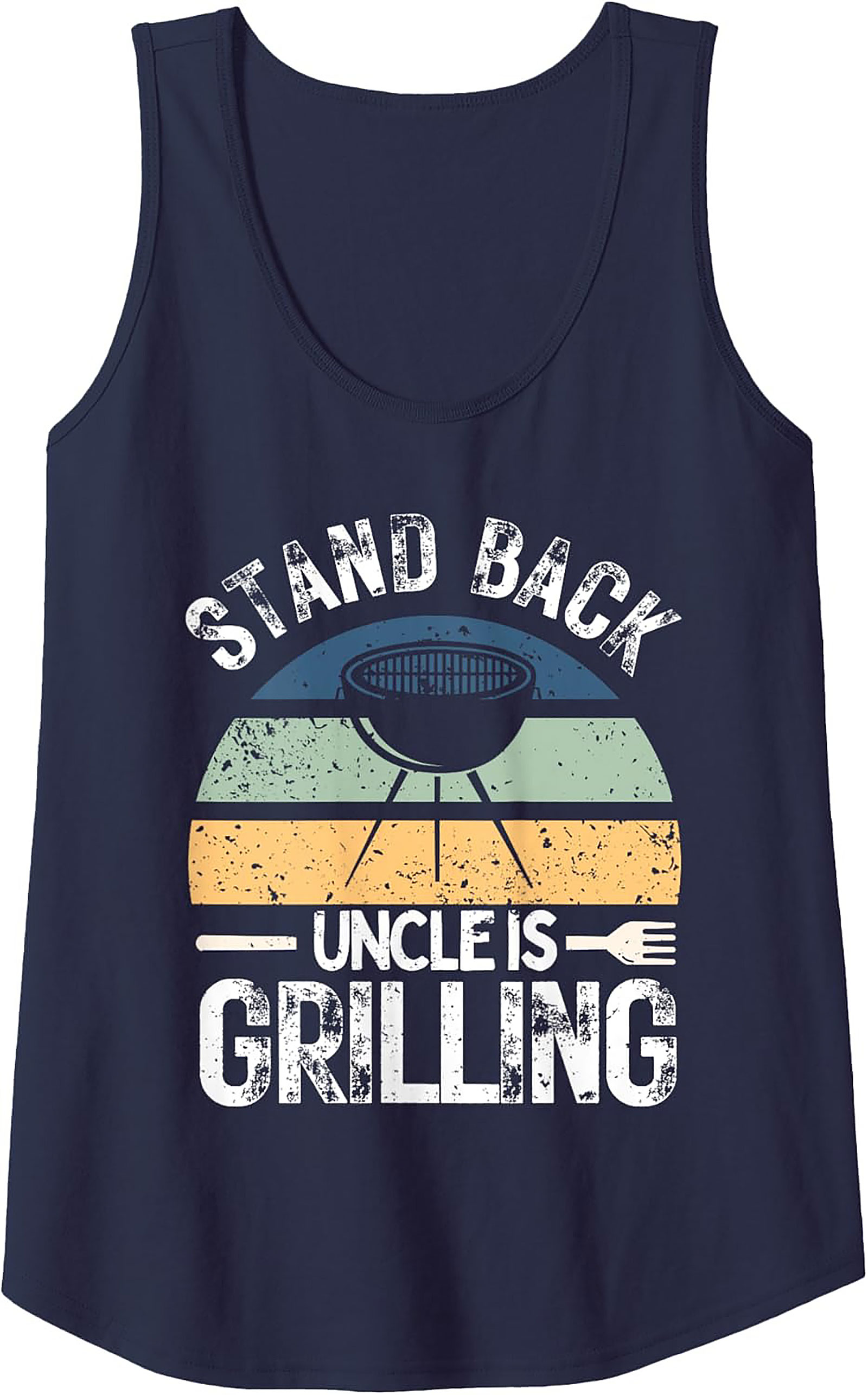 Uncle Grilling Tank Top - Funny BBQ Graphic Sleeveless Shirt