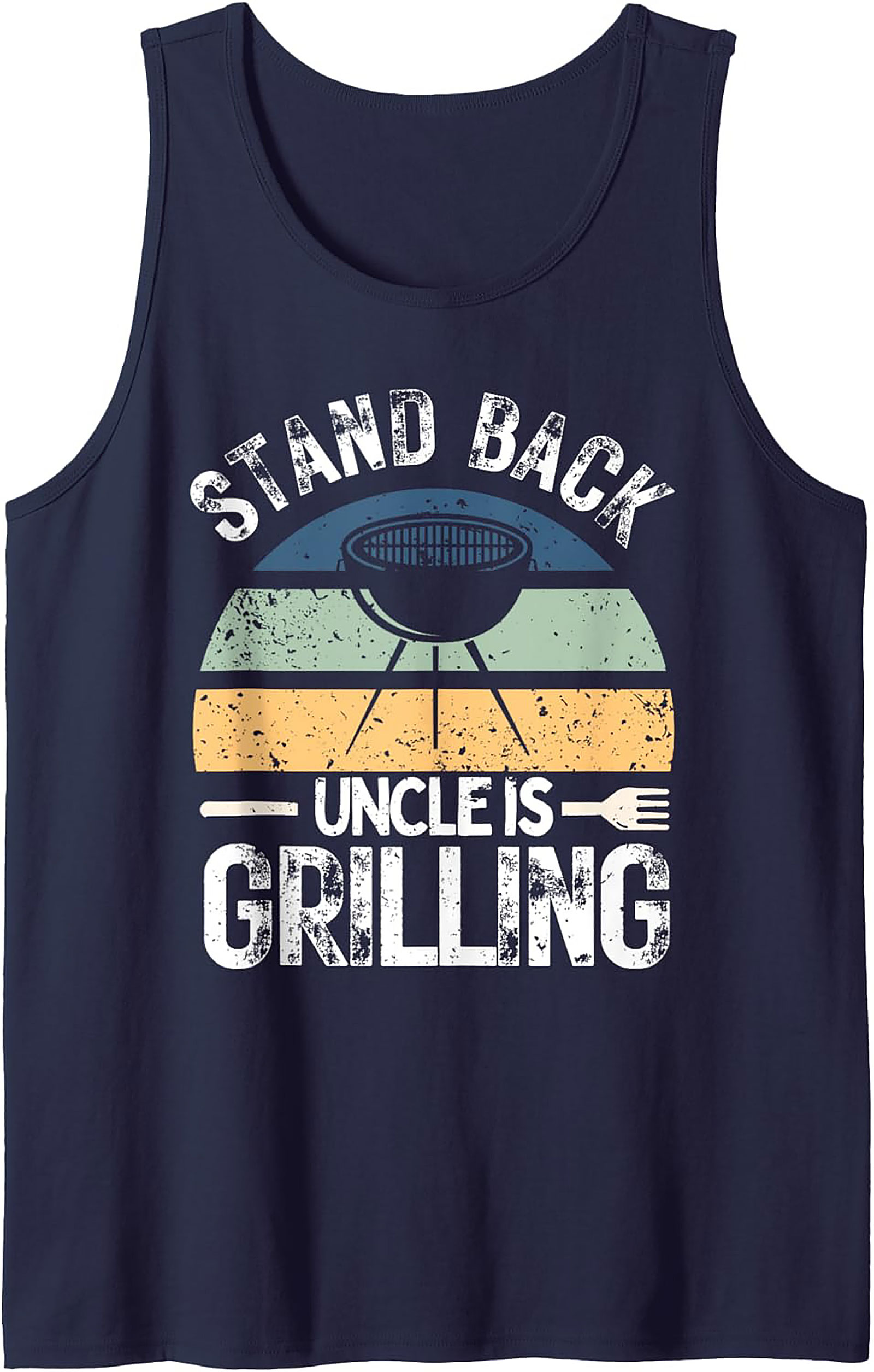 Uncle Grilling Tank Top - Funny BBQ Graphic Sleeveless Shirt