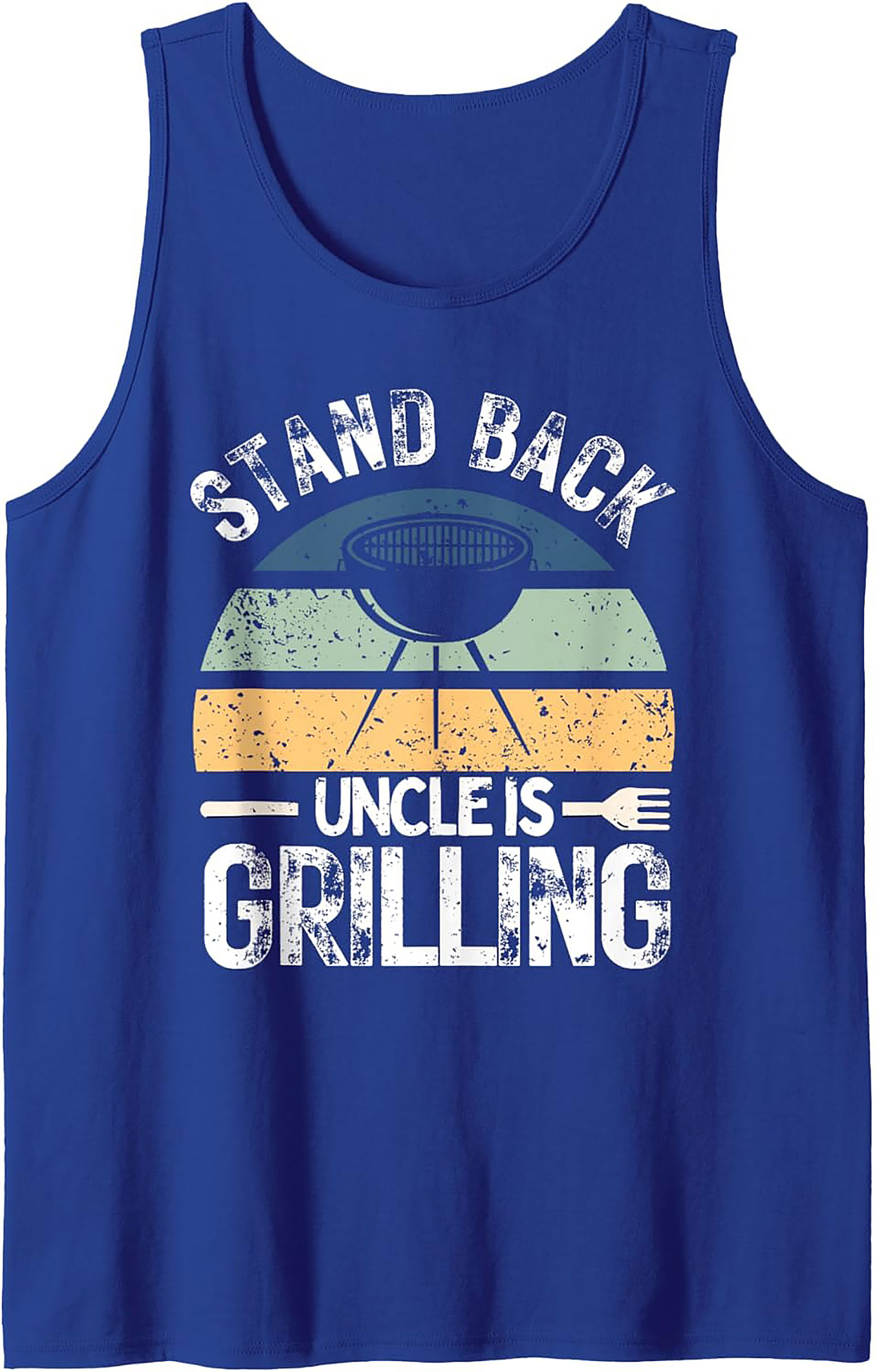 Uncle Grilling Tank Top - Funny BBQ Graphic Sleeveless Shirt