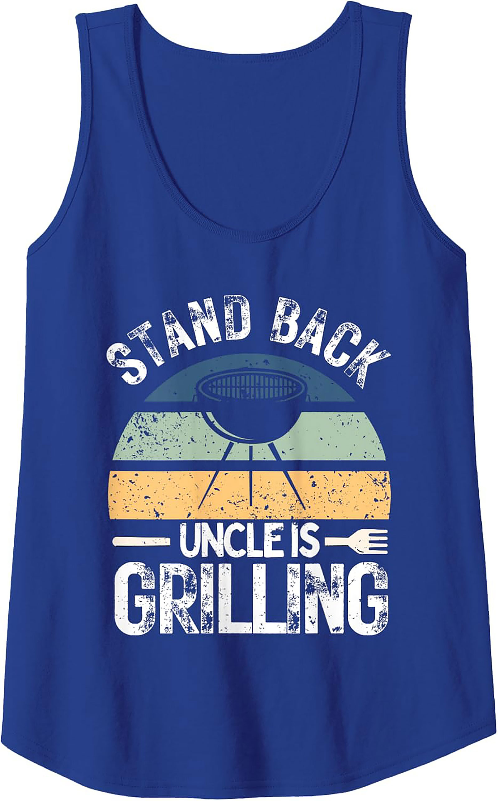 Uncle Grilling Tank Top - Funny BBQ Graphic Sleeveless Shirt