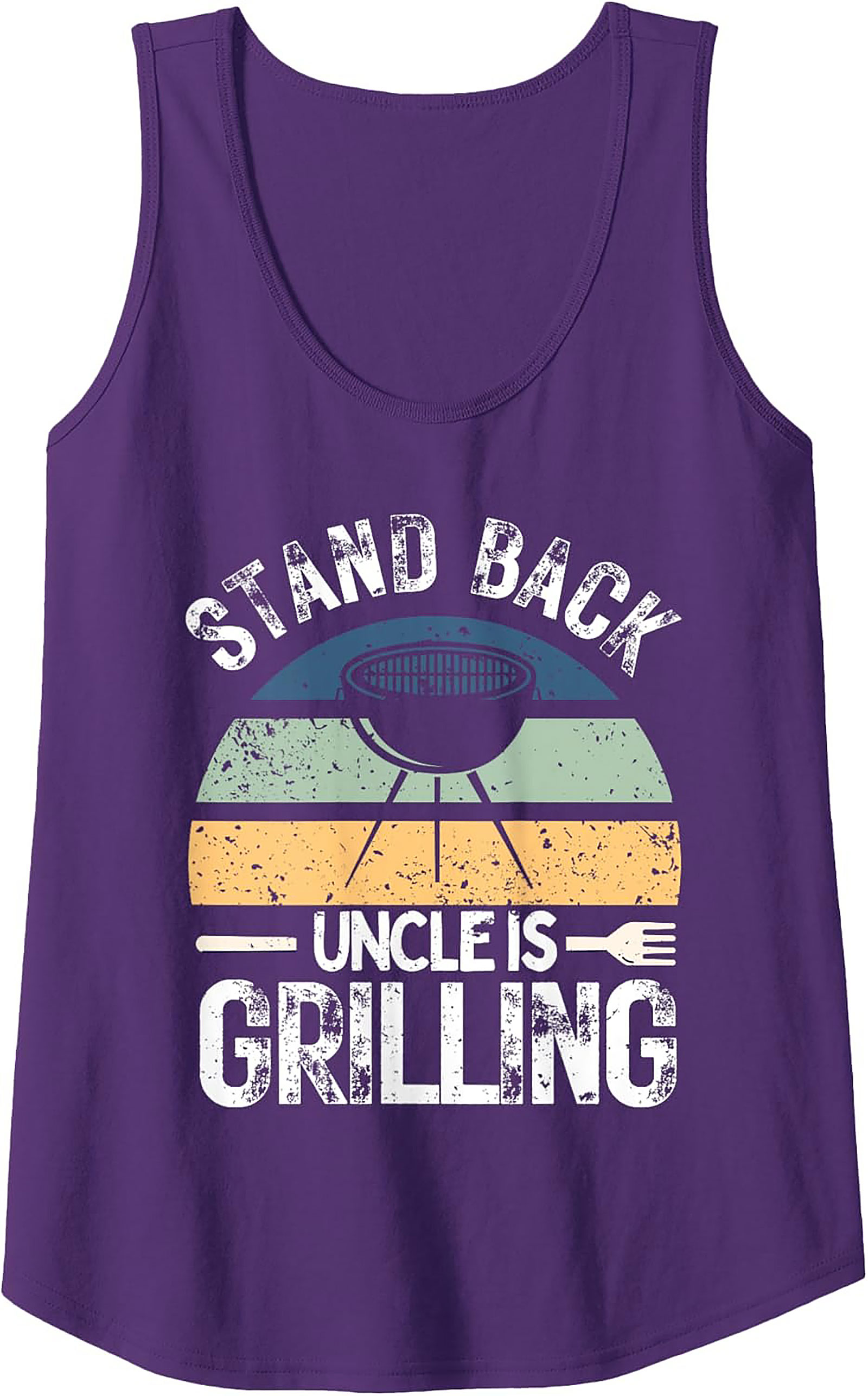Uncle Grilling Tank Top - Funny BBQ Graphic Sleeveless Shirt