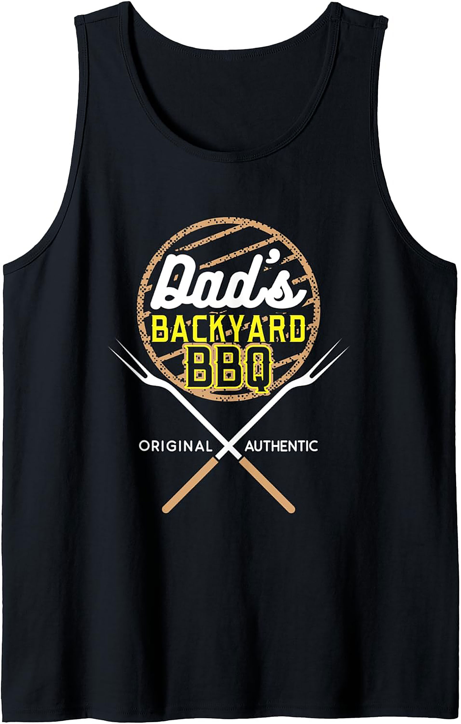 Dad's Backyard BBQ Tank Top - Original Grilling Graphic Tee