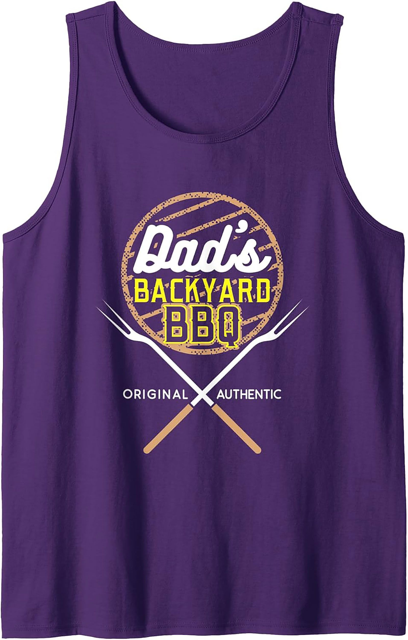 Dad's Backyard BBQ Tank Top - Original Grilling Graphic Tee