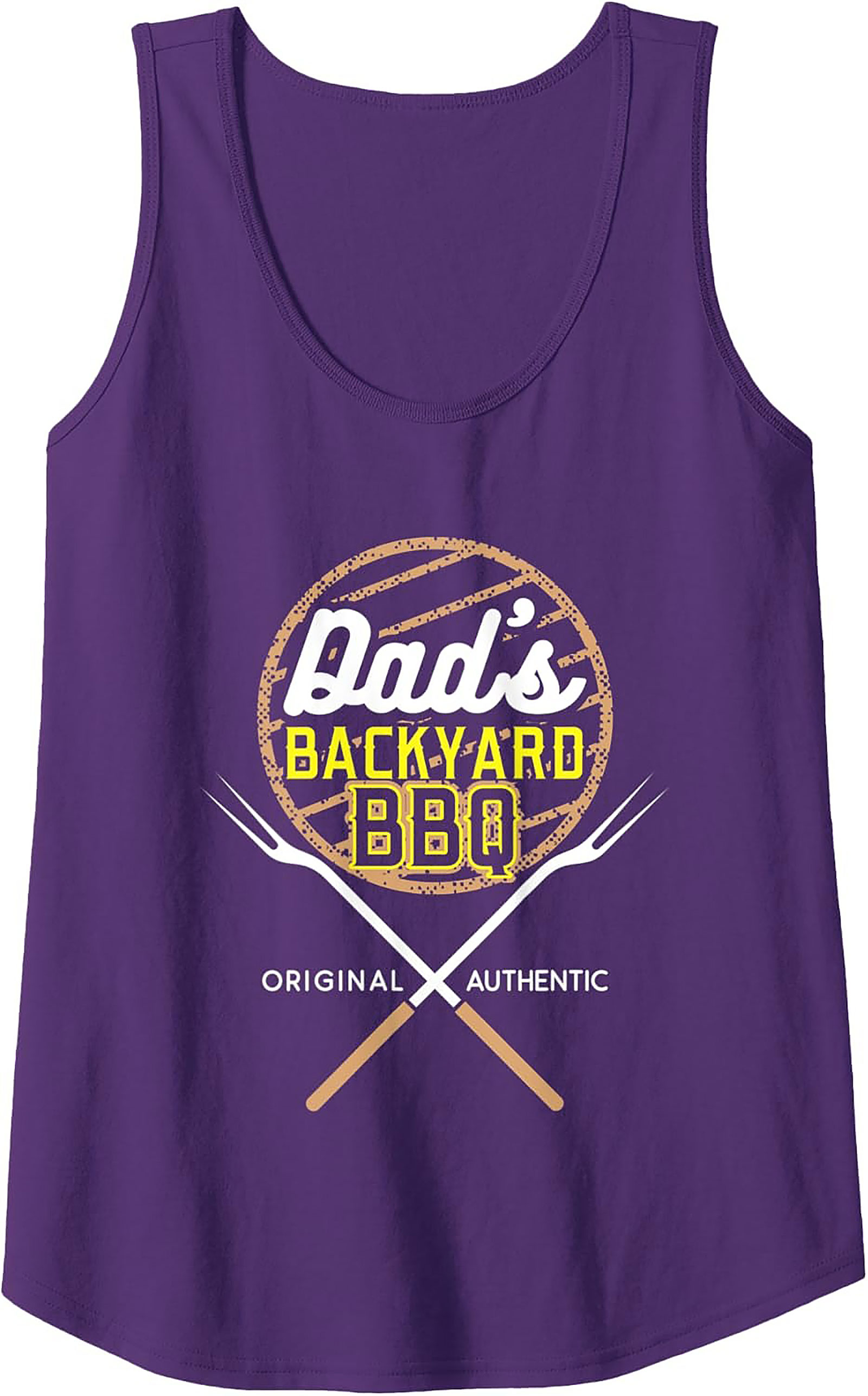 Dad's Backyard BBQ Tank Top - Original Grilling Graphic Tee