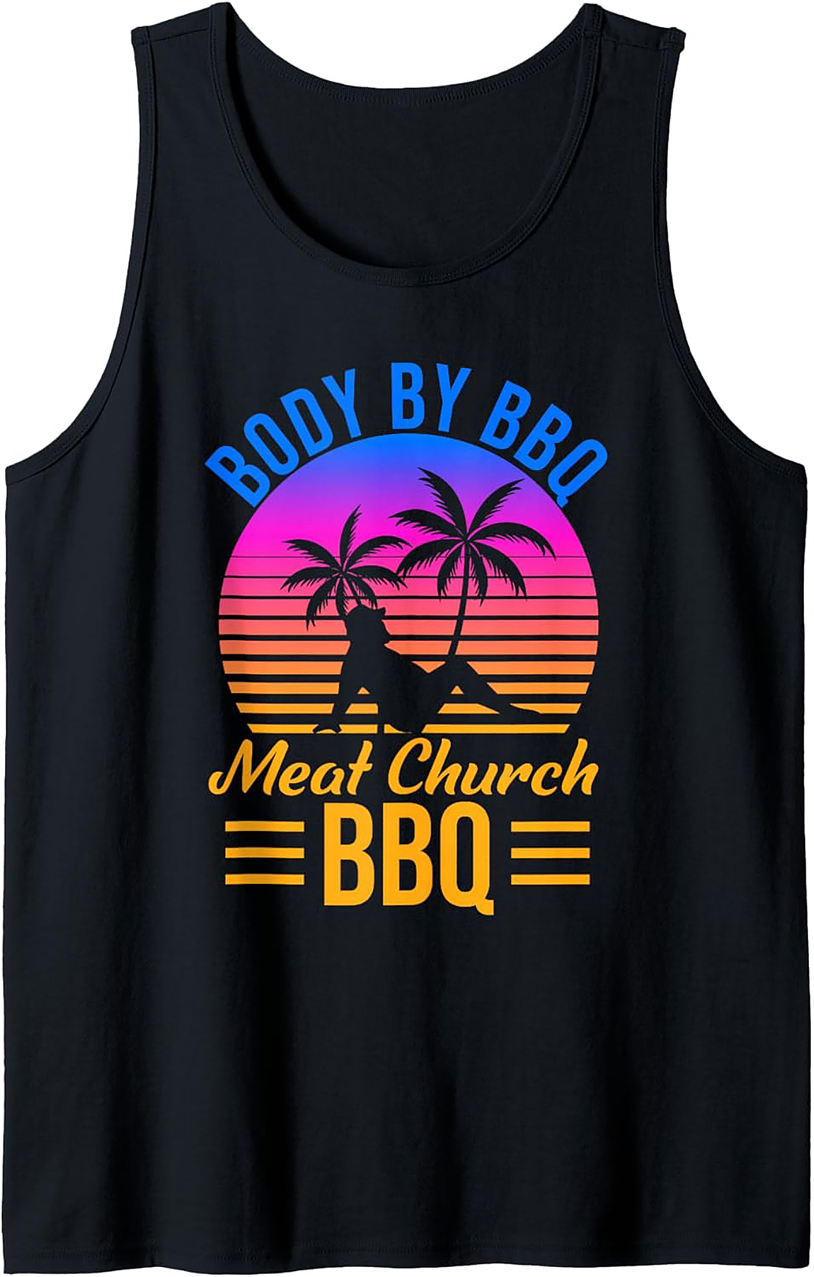Body By BBQ Meat Church Tank Top | Funny Grilling Tank