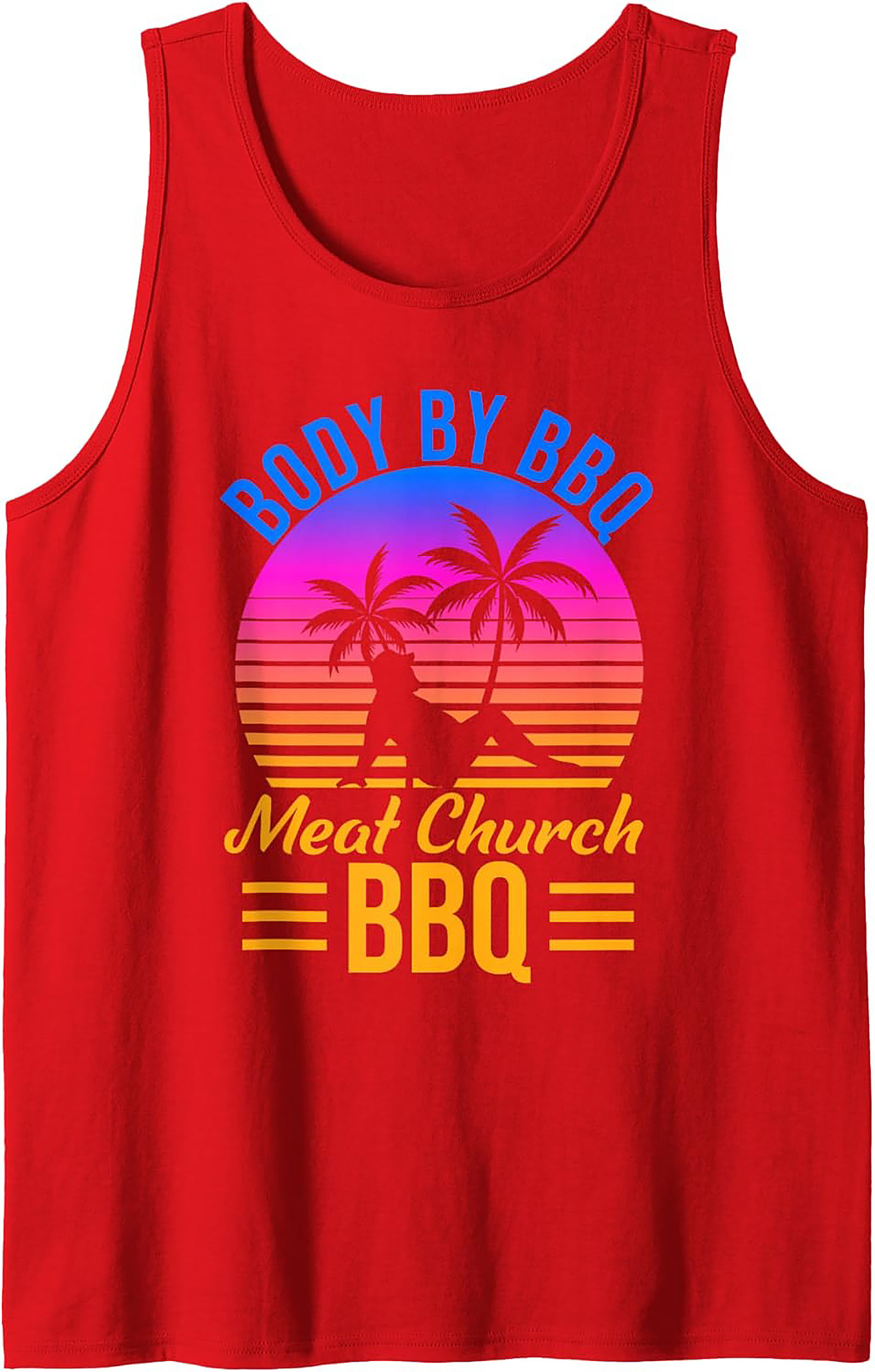 Body By BBQ Meat Church Tank Top | Funny Grilling Tank