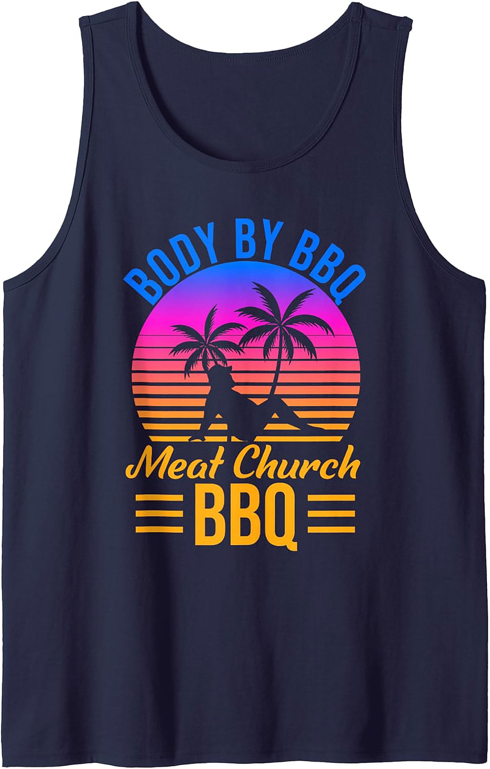 Body By BBQ Meat Church Tank Top | Funny Grilling Tank