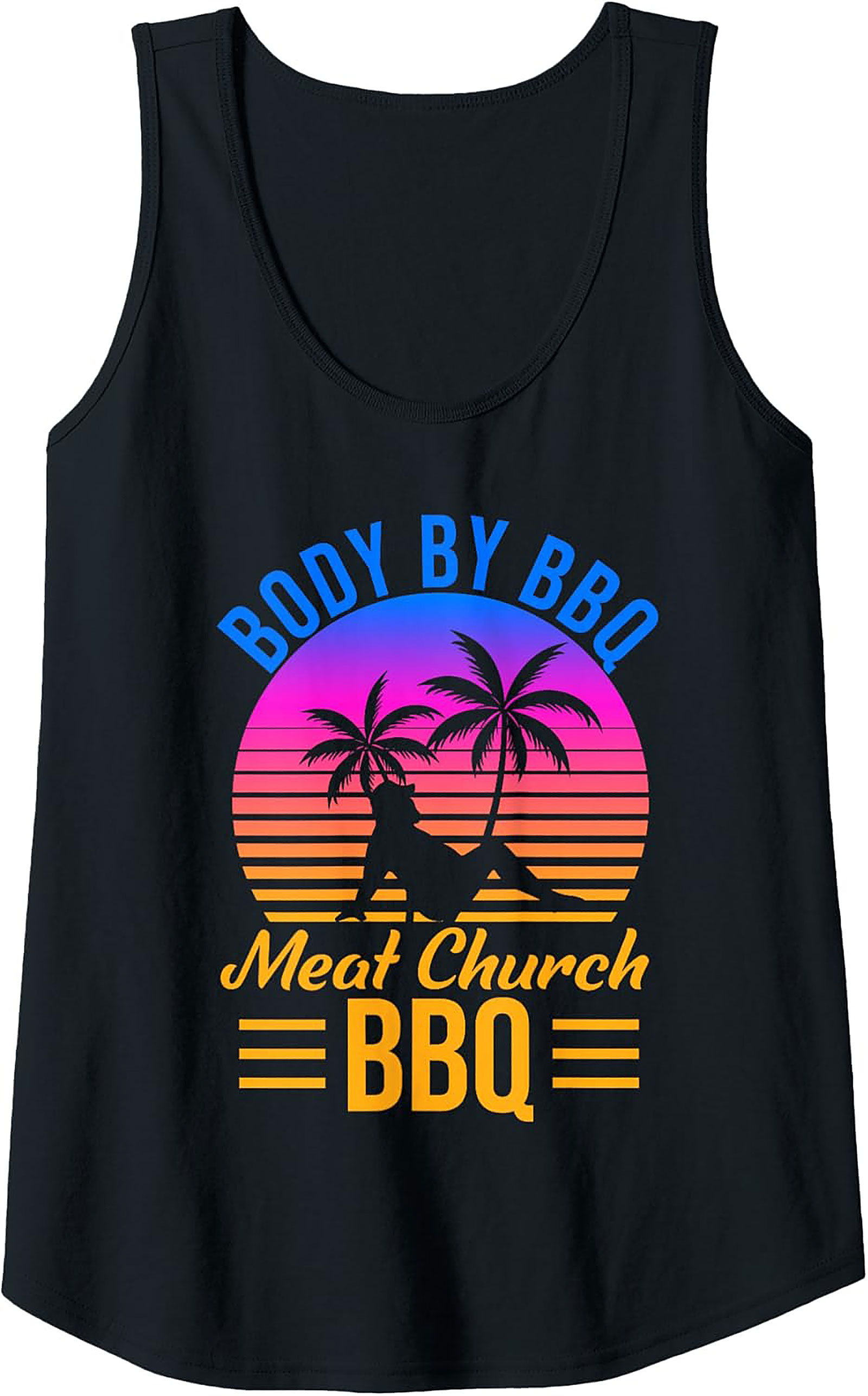 Body By BBQ Meat Church Tank Top | Funny Grilling Tank