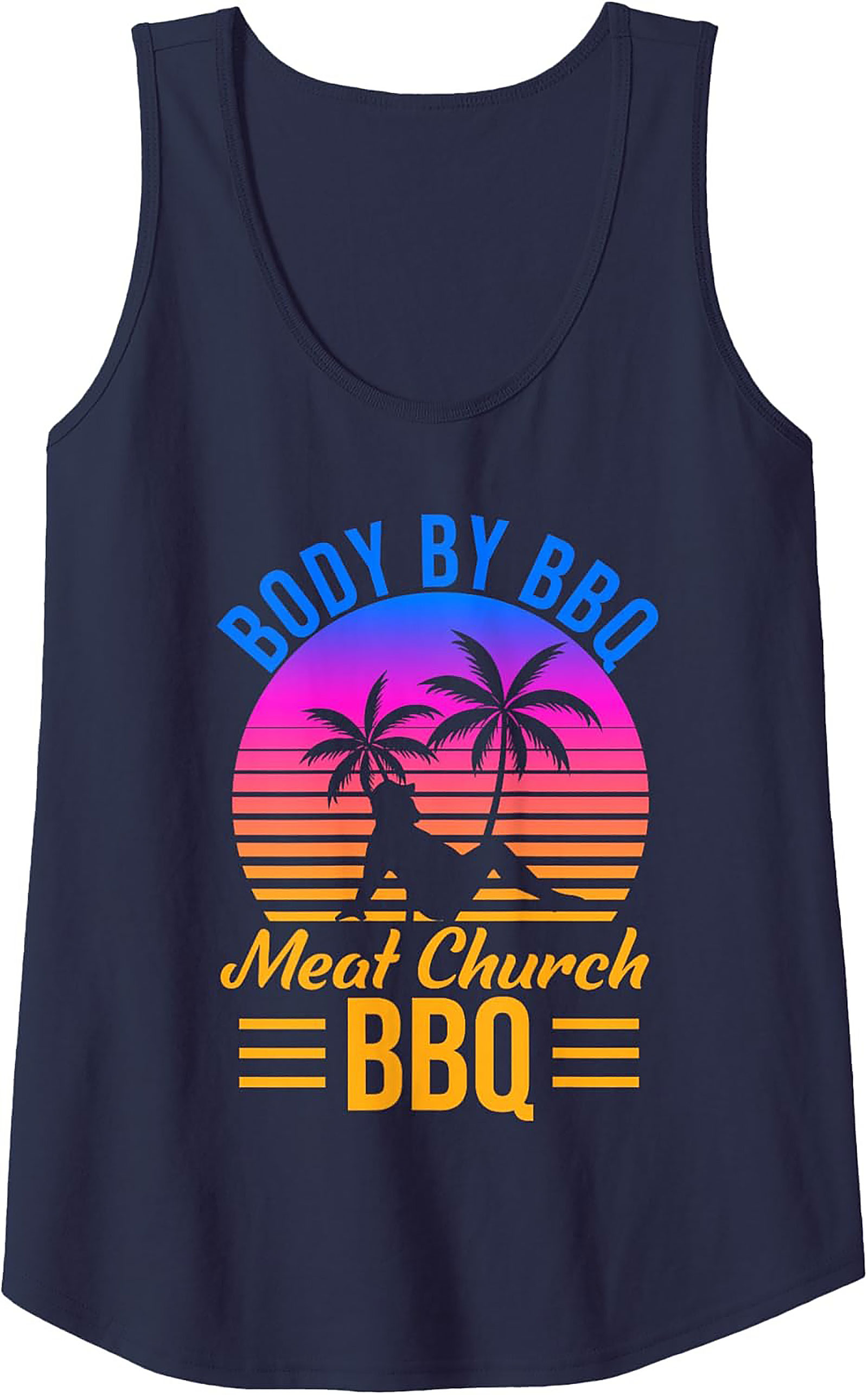 Body By BBQ Meat Church Tank Top | Funny Grilling Tank