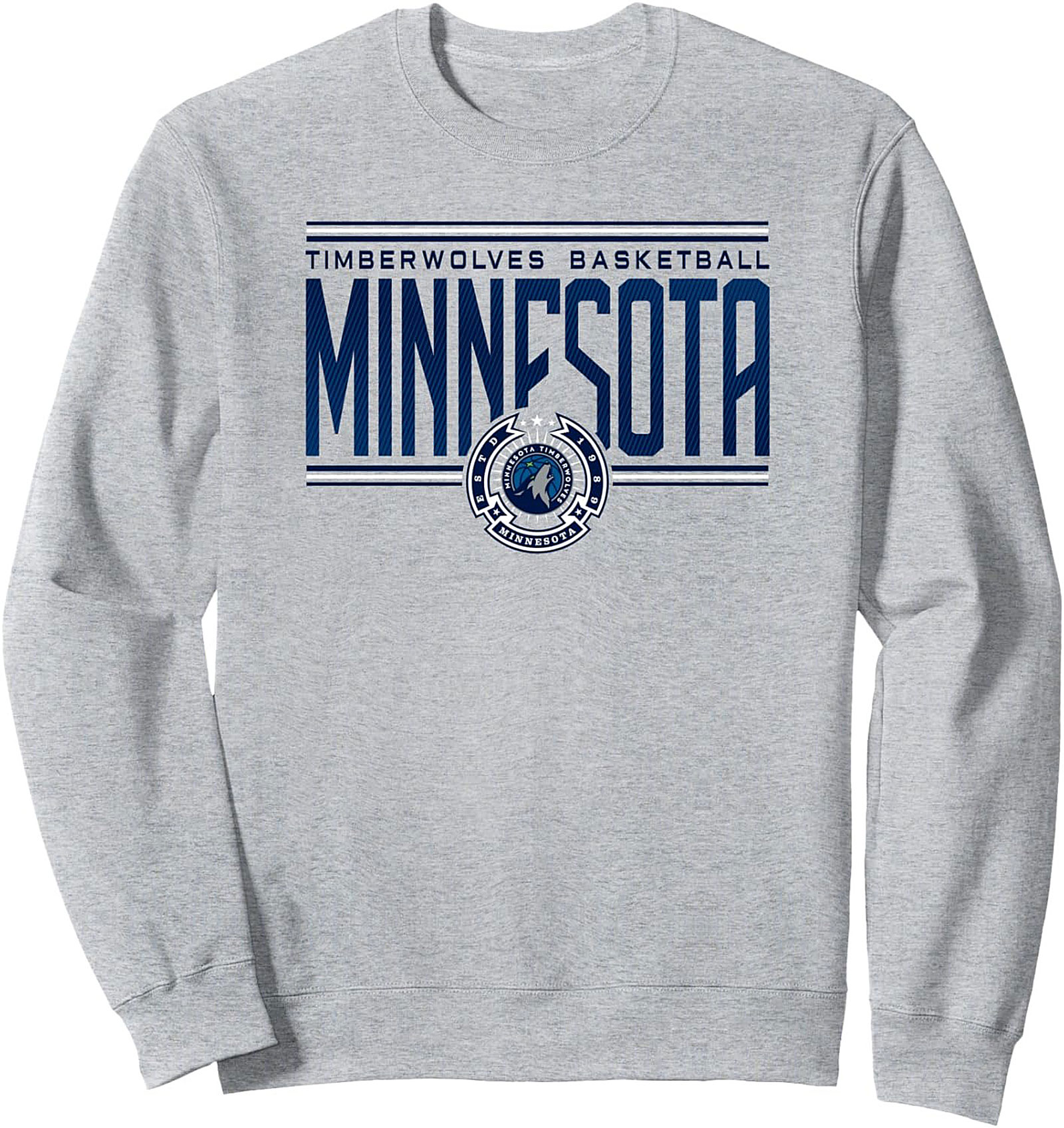 Minnesota Timberwolves Basketball Crewneck Sweatshirt Fan Gear