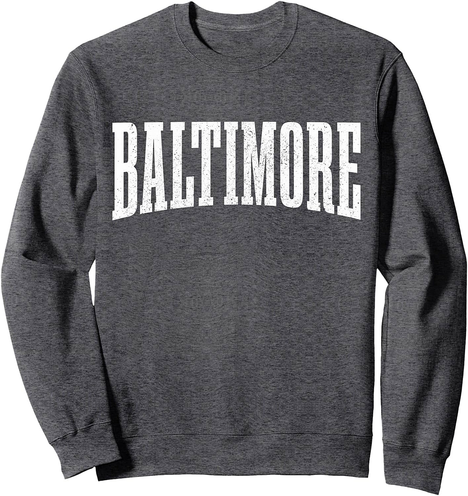 Baltimore Graphic Sweatshirt Vintage Crewneck Pullover