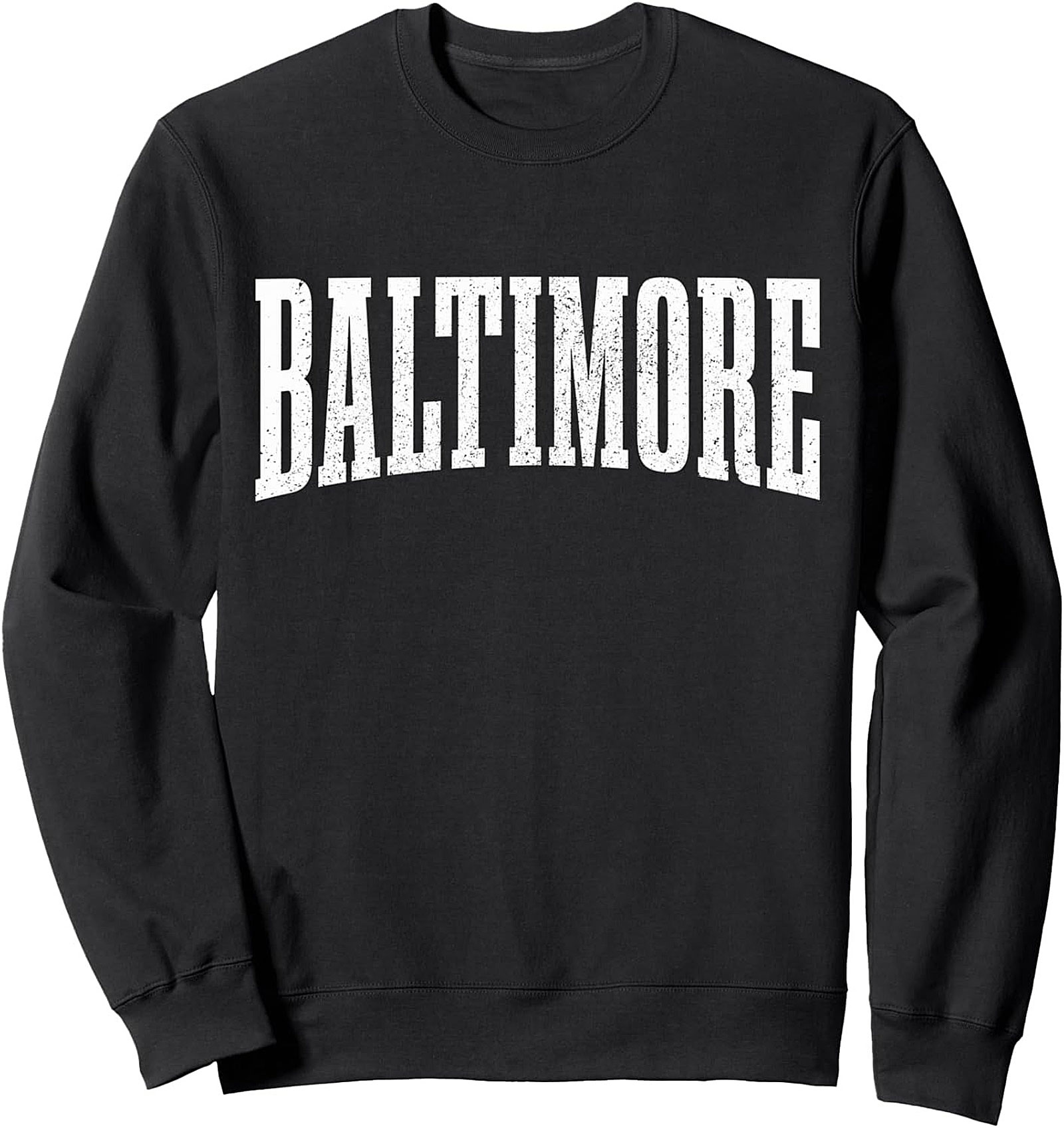 Baltimore Graphic Sweatshirt Vintage Crewneck Pullover