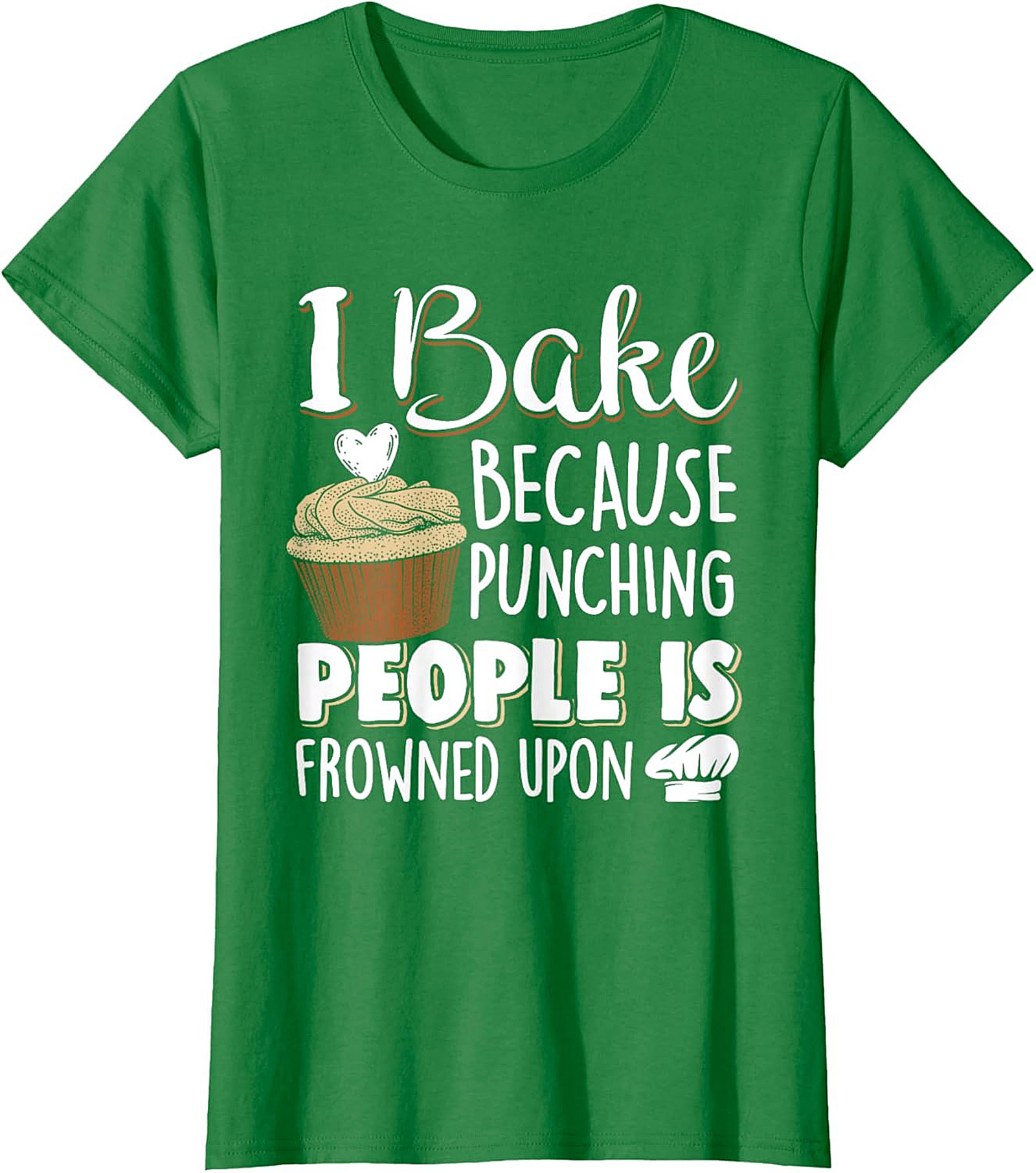  I Bake Because Punching People Funny Baking T-Shirt Sarcastic Tee