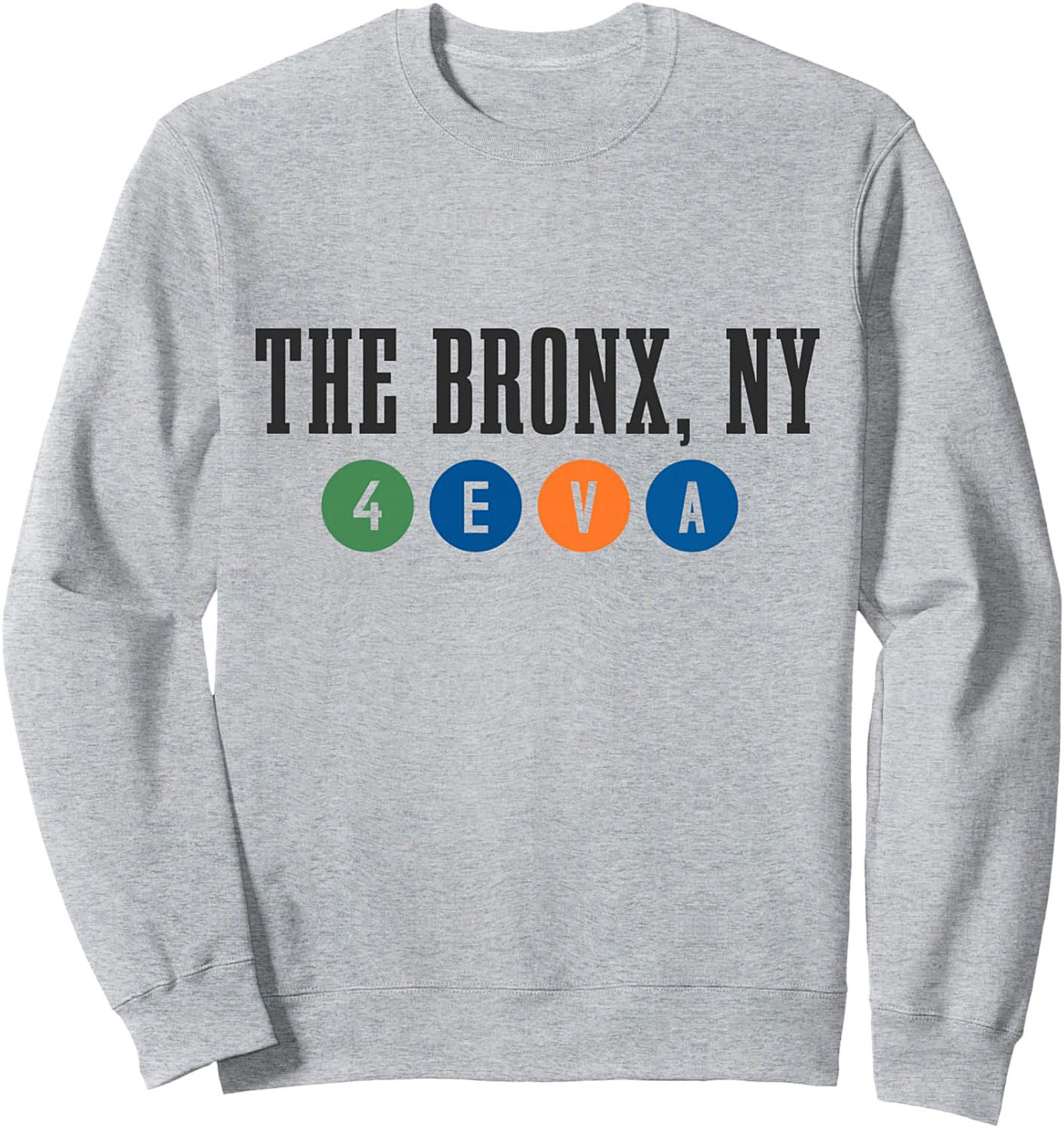  The Bronx NY 4 EVA Graphic Sweatshirt NYC Subway Crewneck