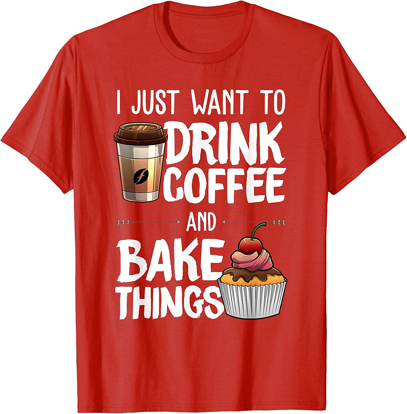 Coffee and Baking T-Shirt - Funny Baker Graphic Tee