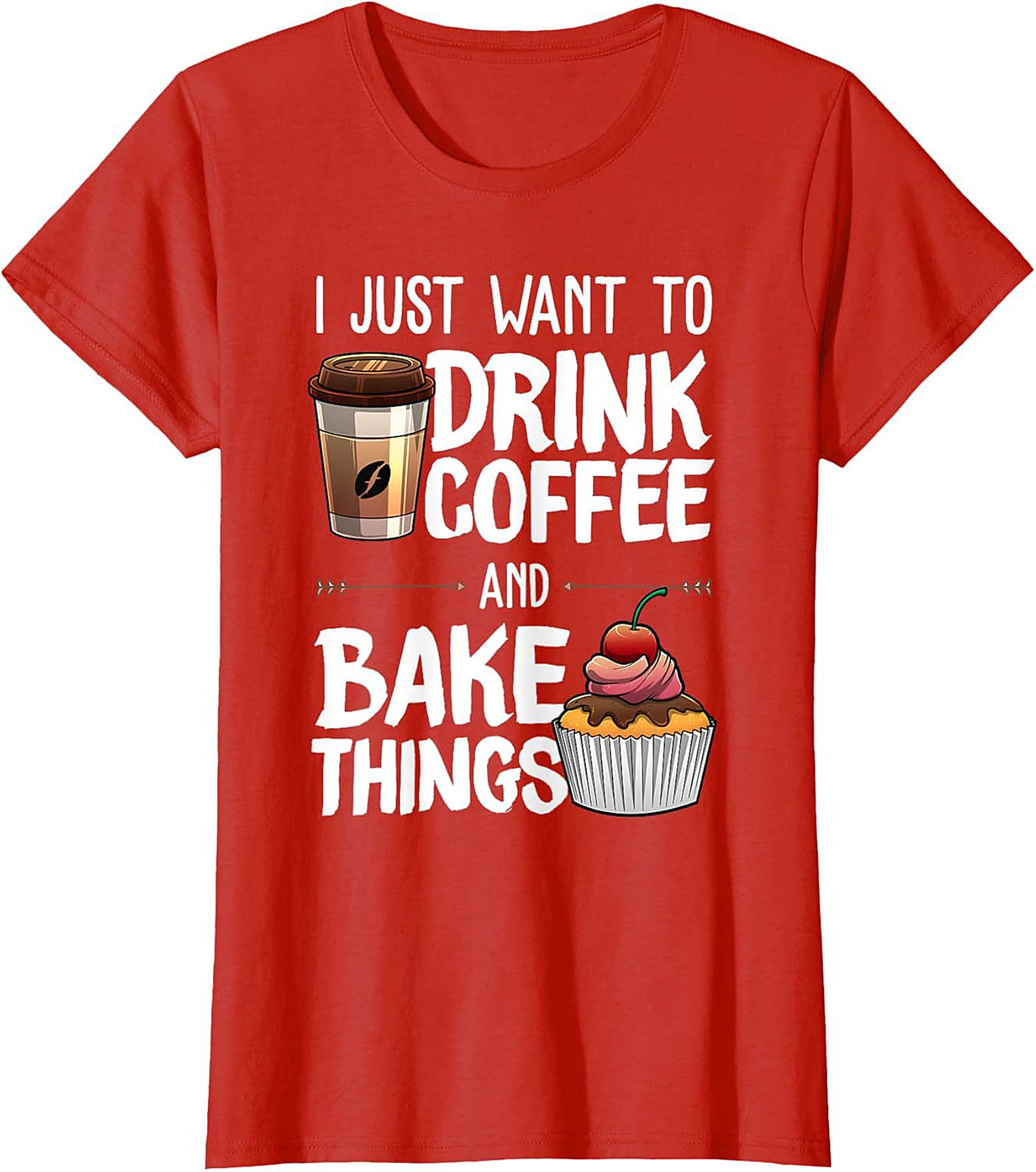 Coffee and Baking T-Shirt - Funny Baker Graphic Tee