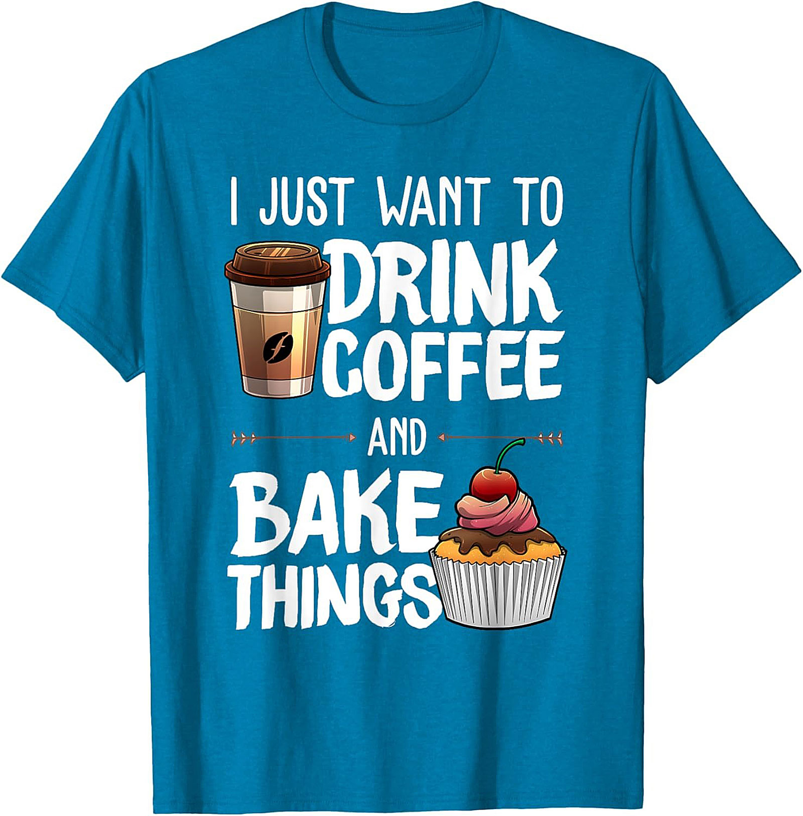 Coffee and Baking T-Shirt - Funny Baker Graphic Tee