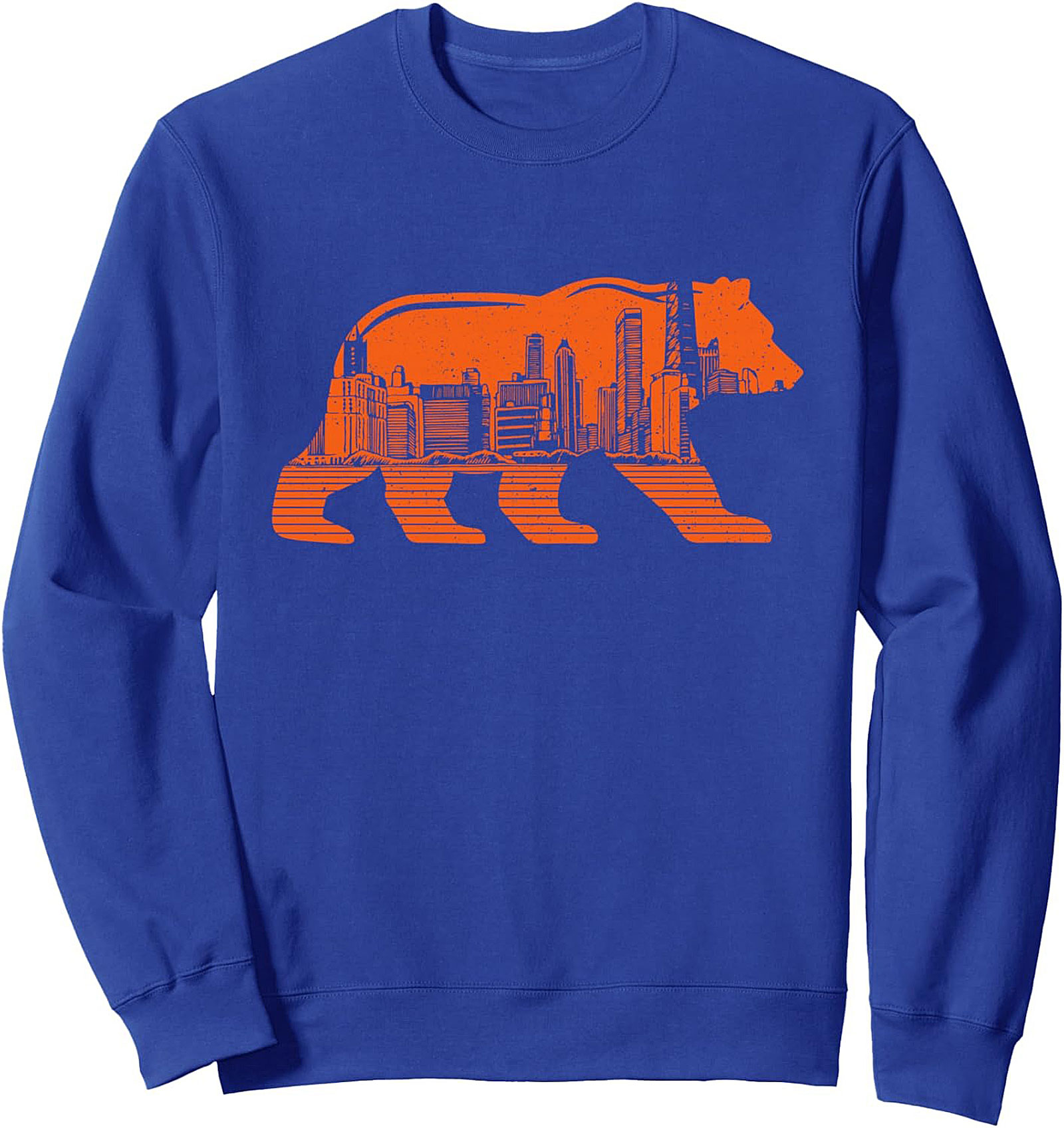 Chicago Bear Skyline Graphic Sweatshirt Cozy Urban Crewneck