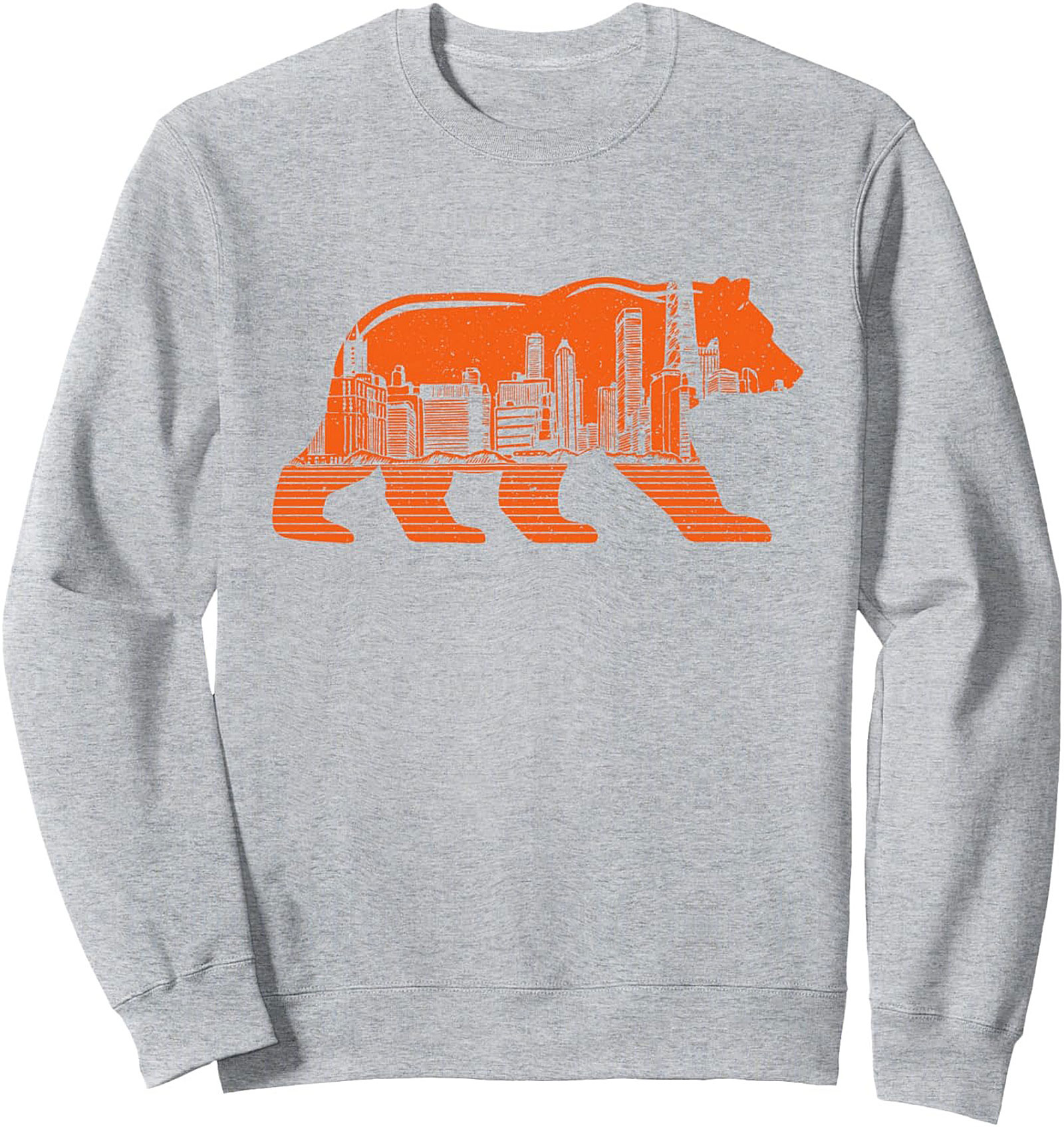 Chicago Bear Skyline Graphic Sweatshirt Cozy Urban Crewneck