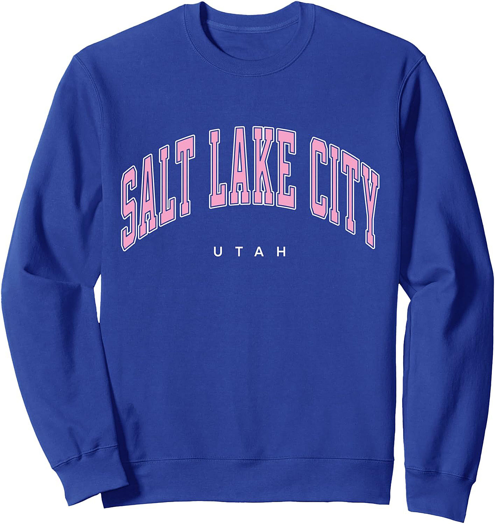 Salt Lake City Graphic Sweatshirt Utah Collegiate Crewneck