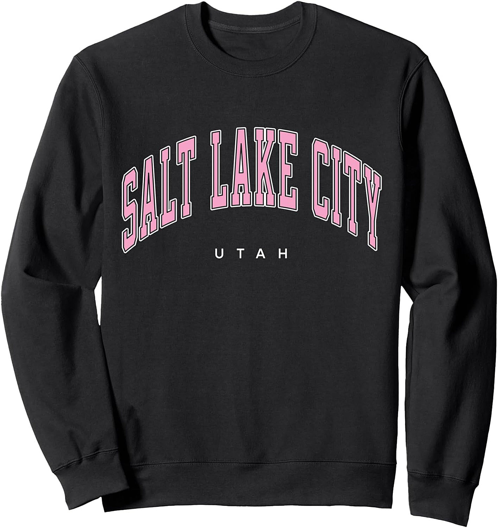 Salt Lake City Graphic Sweatshirt Utah Collegiate Crewneck