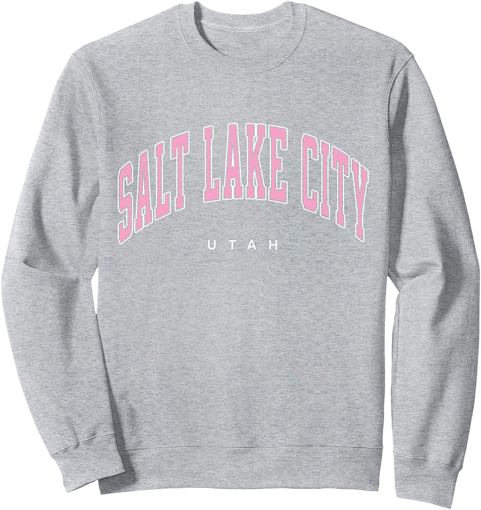 Salt Lake City Graphic Sweatshirt Utah Collegiate Crewneck