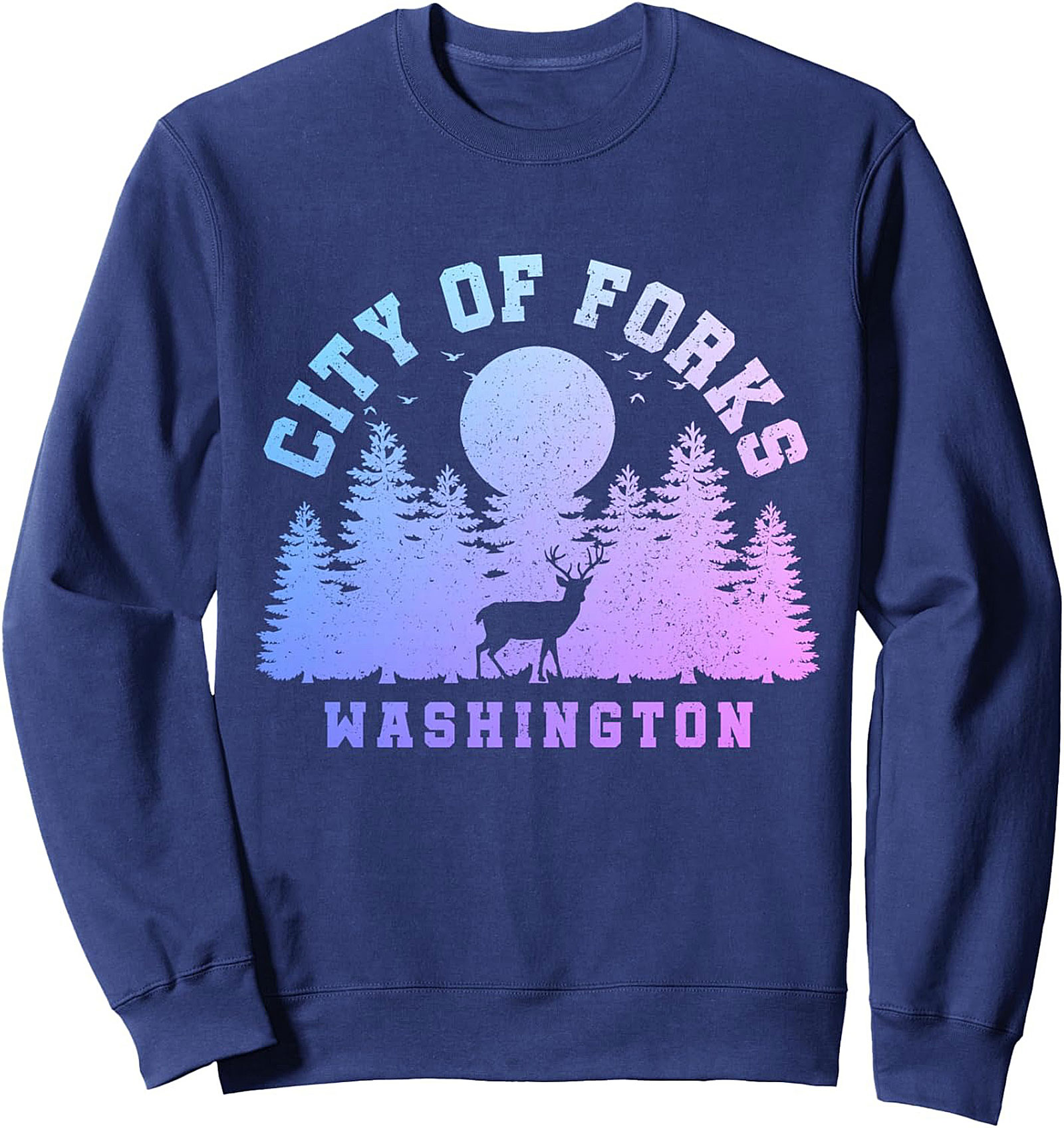 City of Forks Washington Graphic Sweatshirt PNW Style