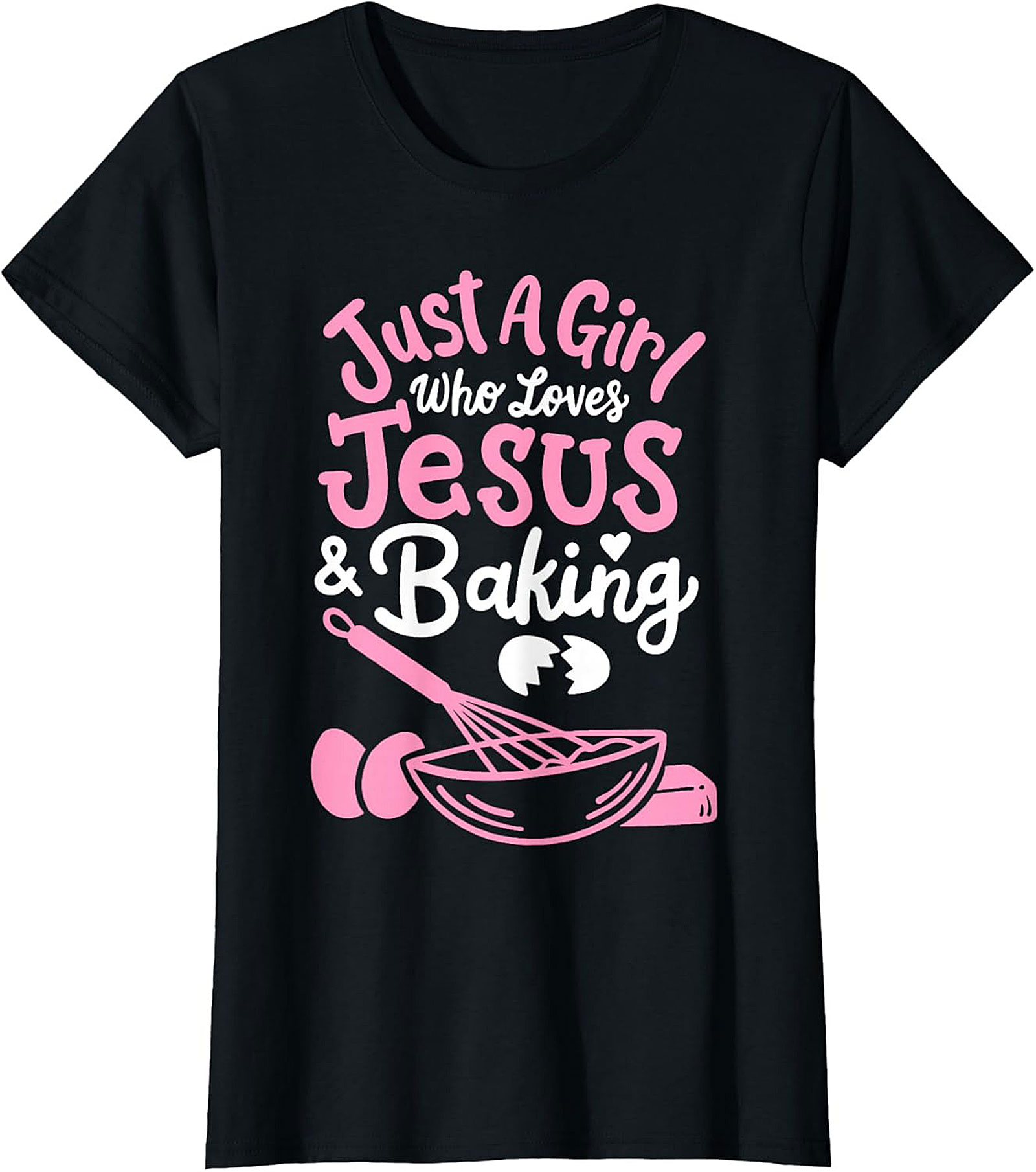 Jesus and Baking T-shirt - Cute Christian Baker Graphic Tee