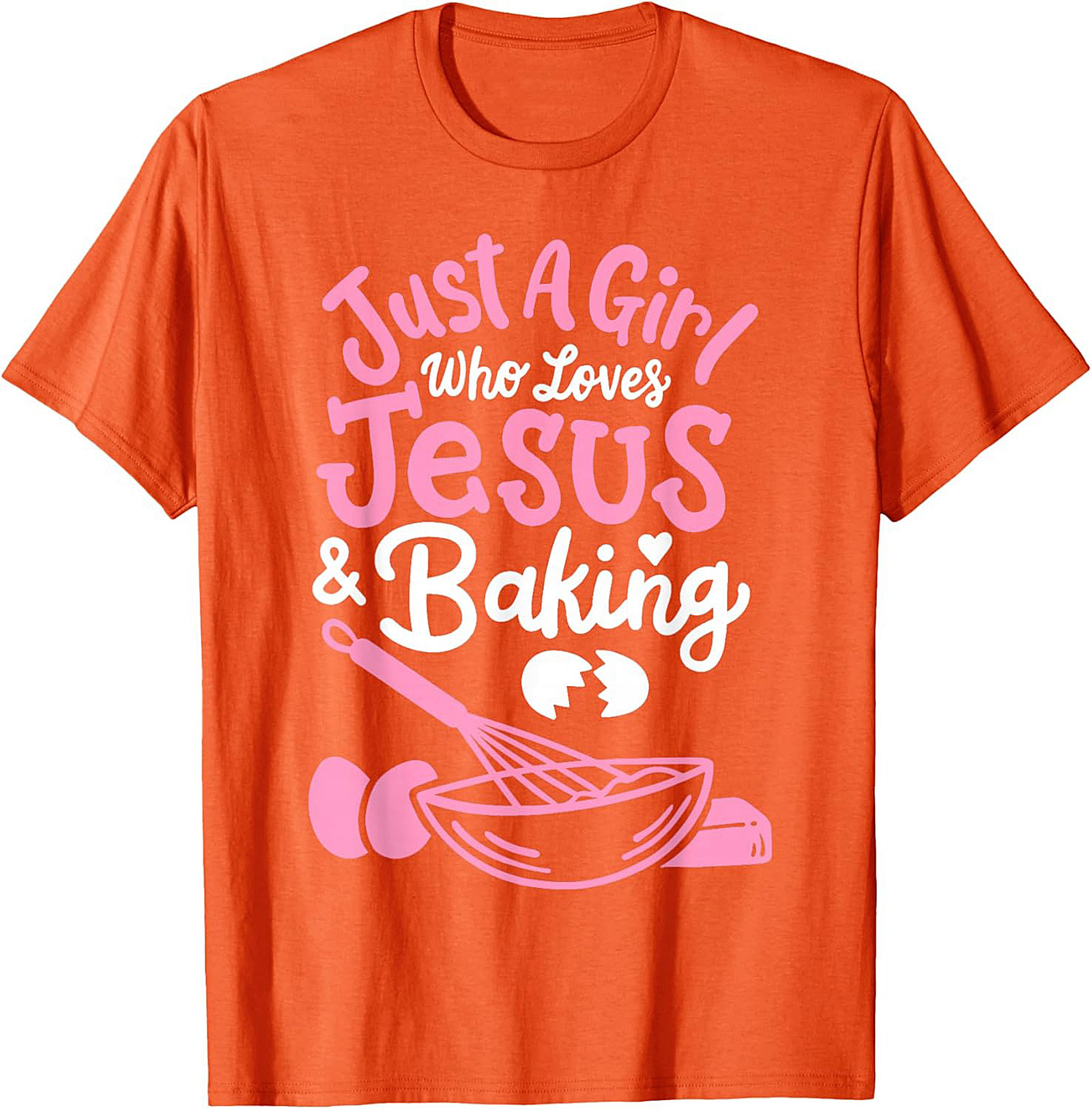 Jesus and Baking T-shirt - Cute Christian Baker Graphic Tee
