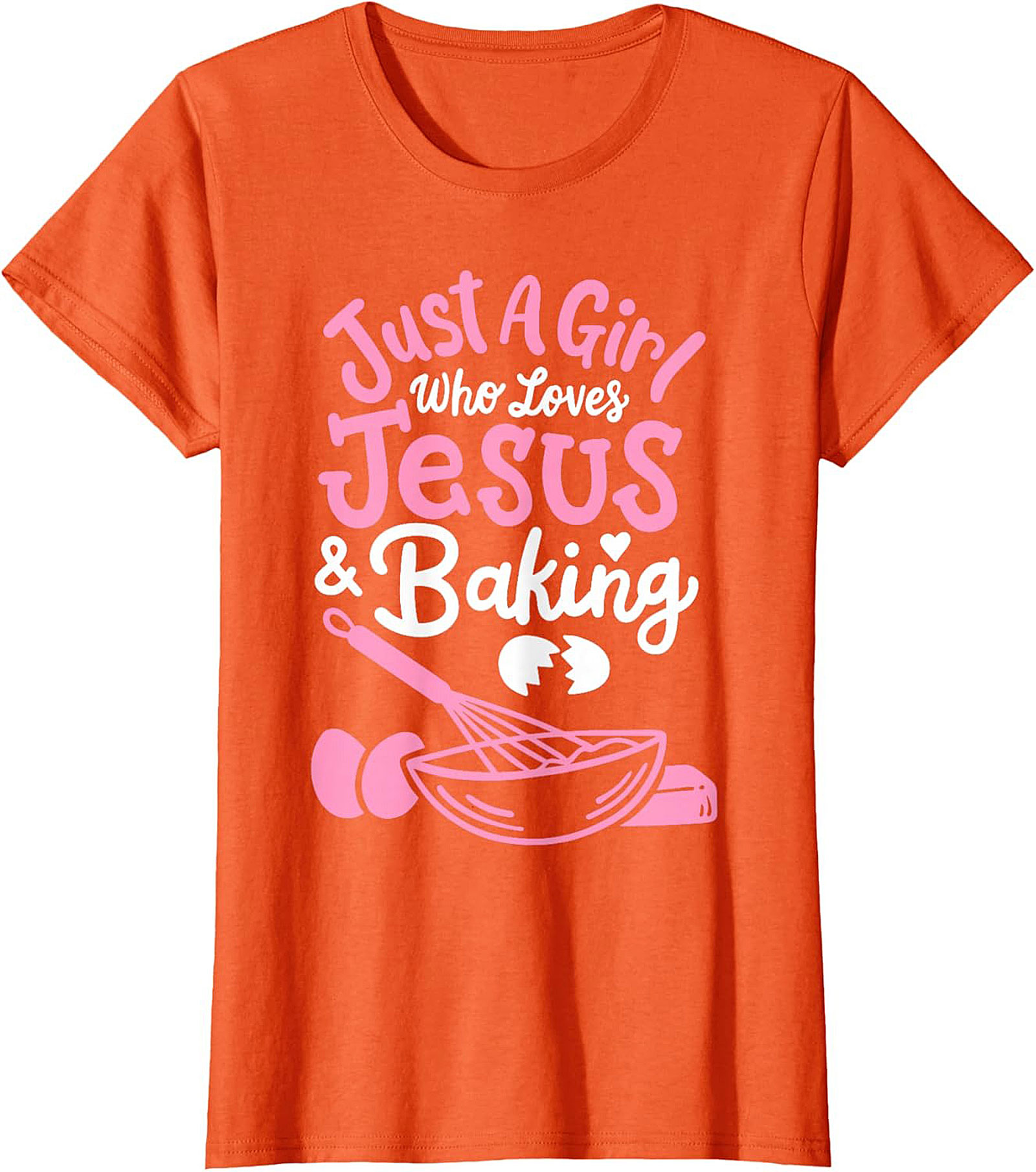 Jesus and Baking T-shirt - Cute Christian Baker Graphic Tee