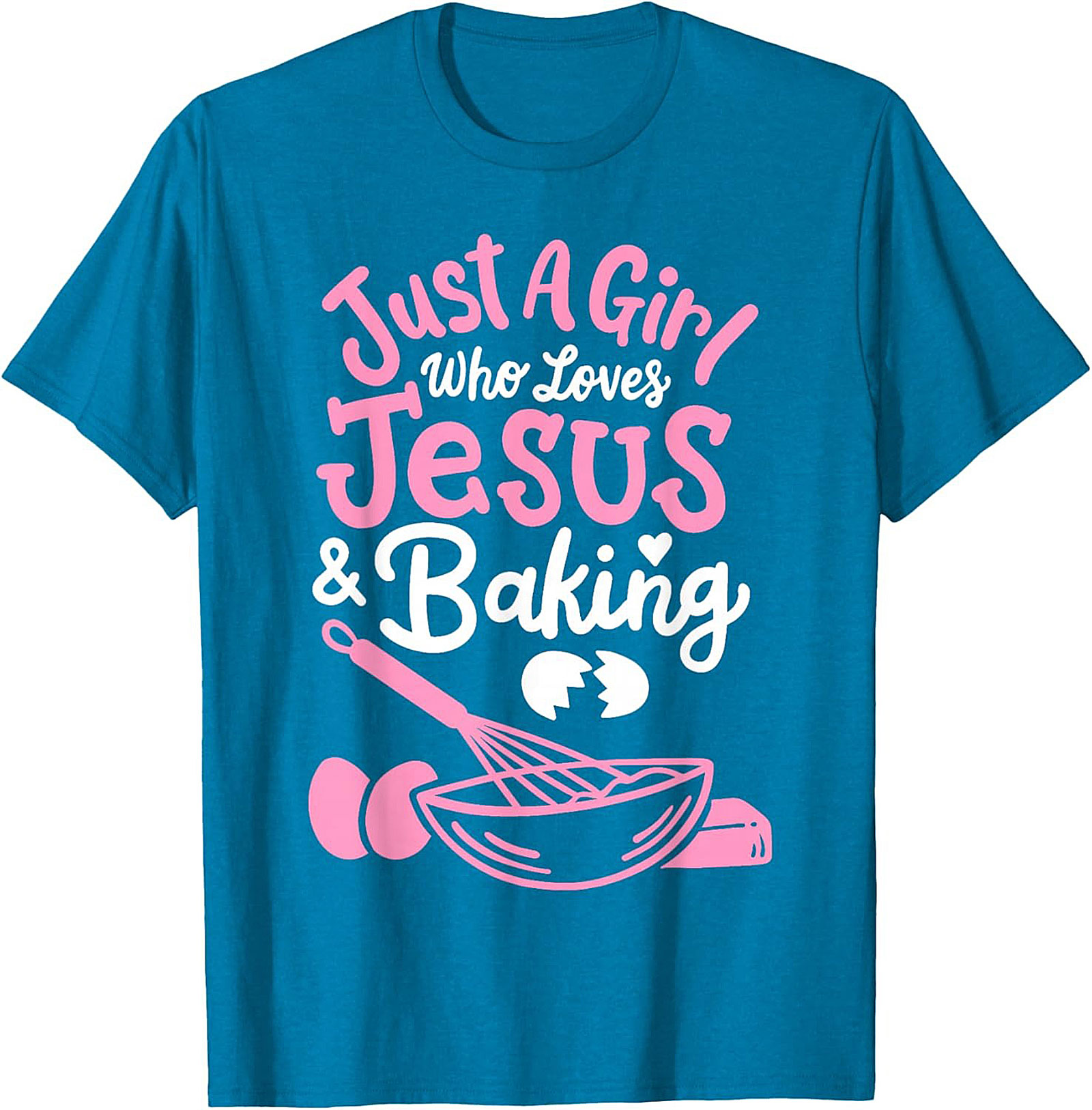 Jesus and Baking T-shirt - Cute Christian Baker Graphic Tee