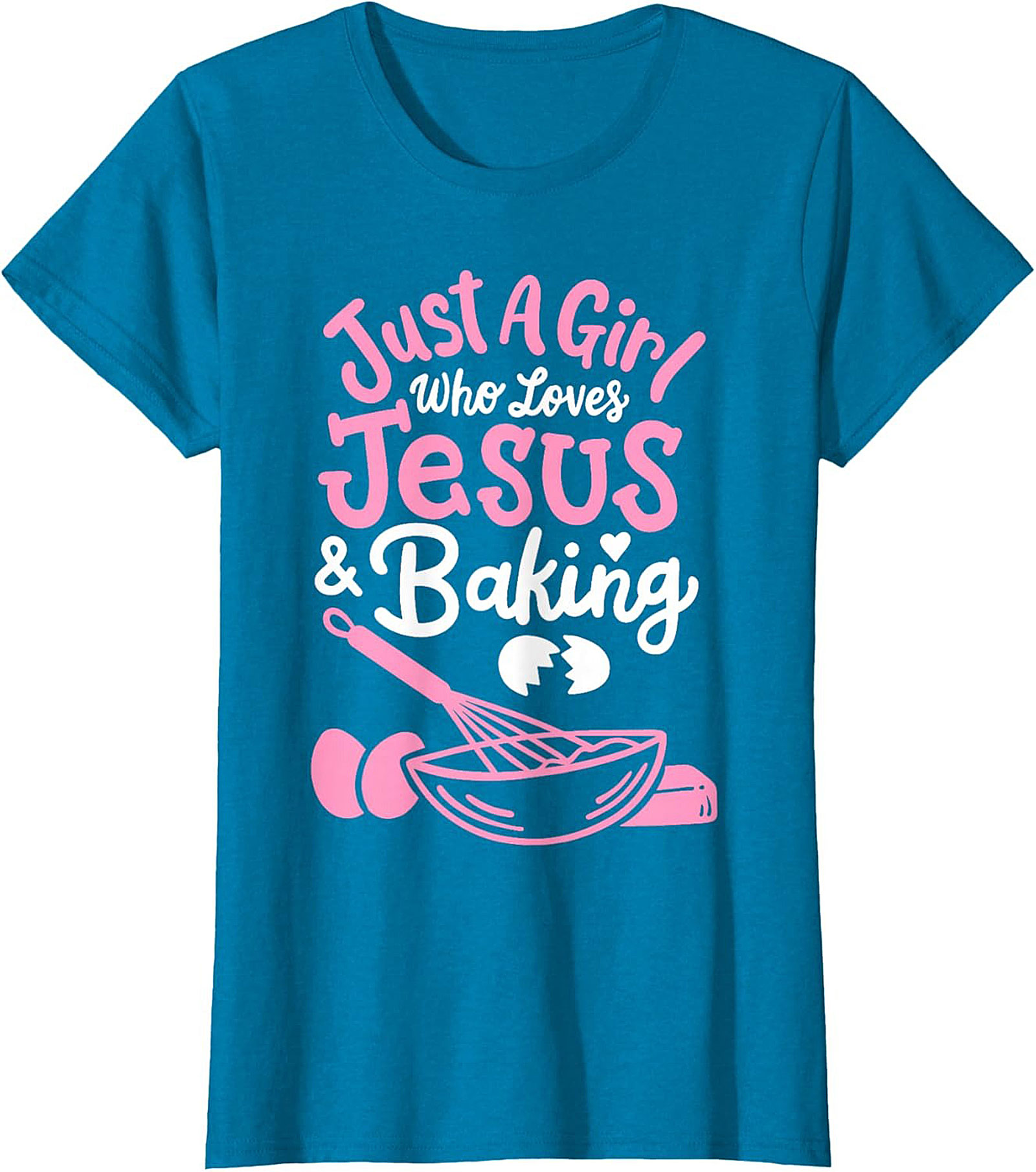 Jesus and Baking T-shirt - Cute Christian Baker Graphic Tee